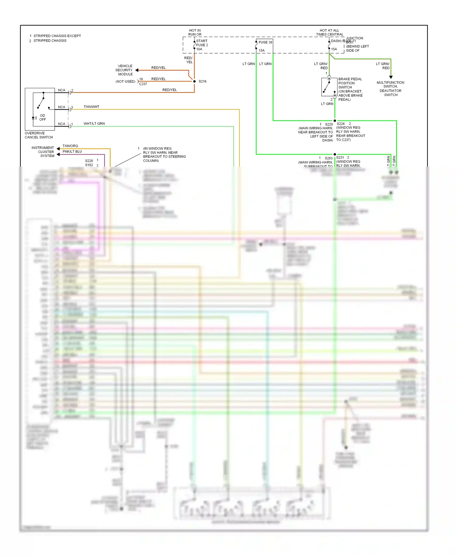 Ford Econoline E250  (1997-2012) digital transmission range sensor wiring diagram  (12 of 14)