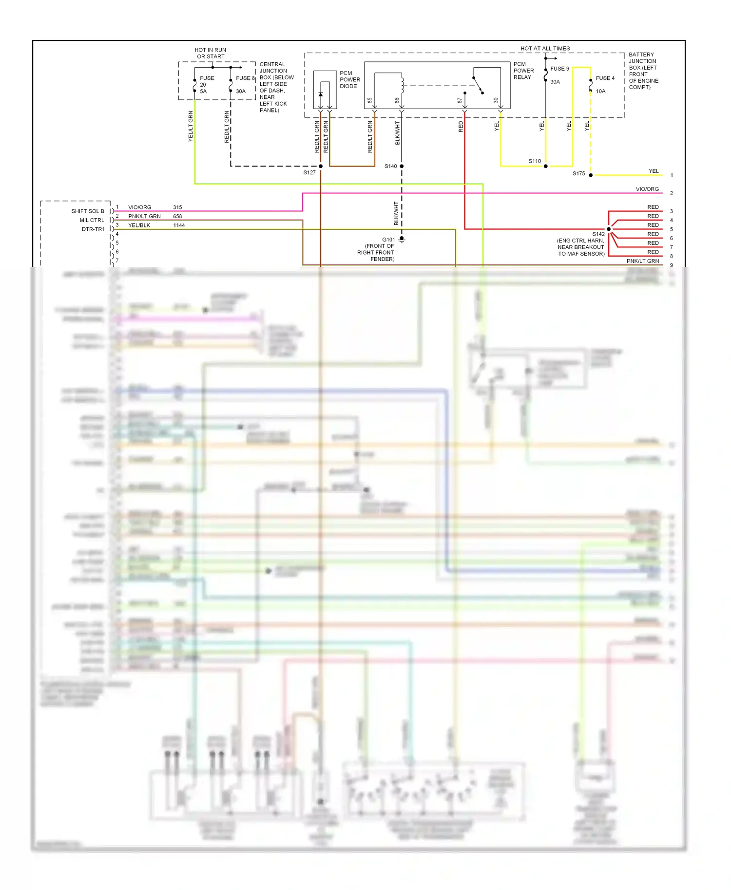 Ford Econoline E250  (1997-2012) dk blu wiring diagram  (18 of 66)