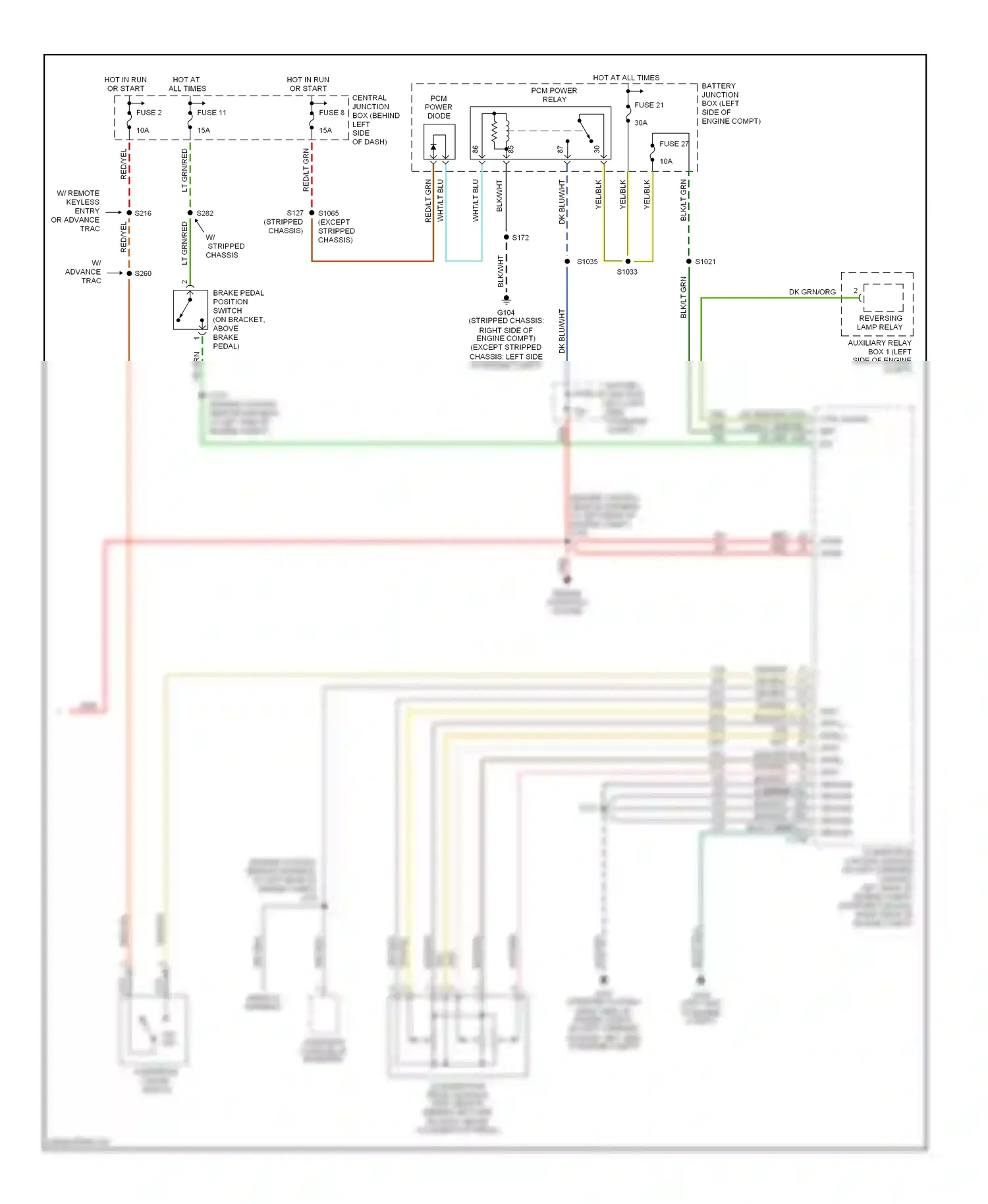 Ford Econoline E250  (1997-2012) engine controls system wiring diagram  (26 of 28)
