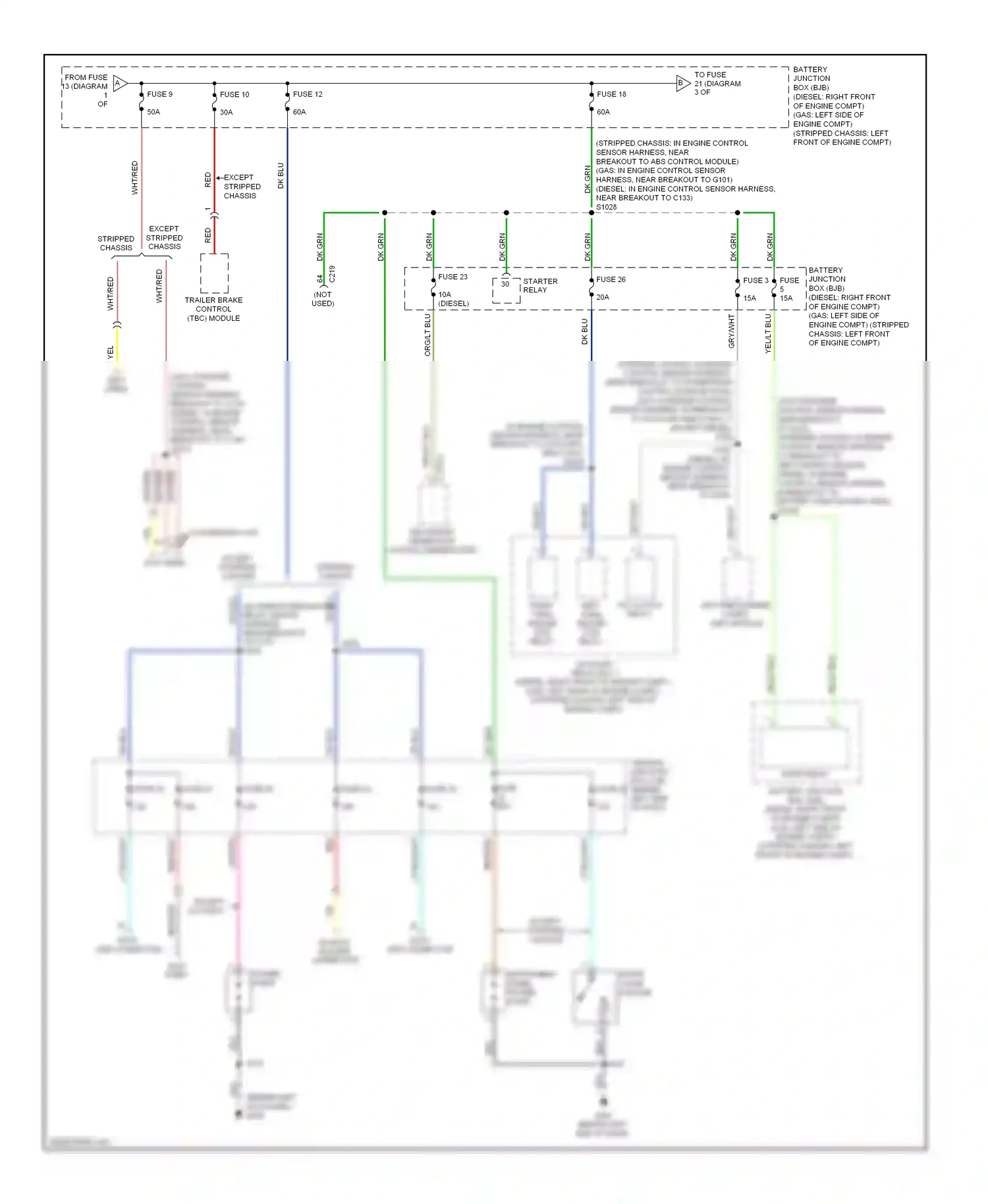 Ford Econoline E250  (1997-2012) except cutaway wiring diagram  (16 of 17)