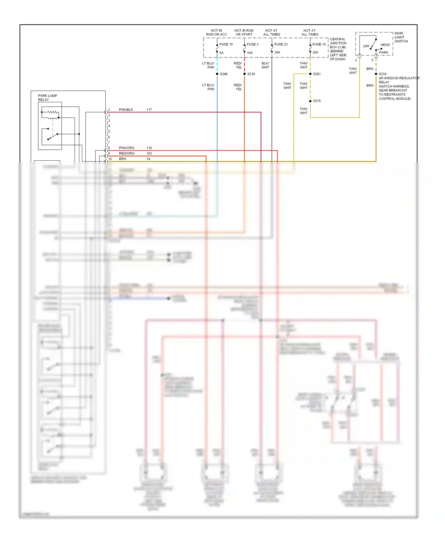 Ford Econoline E250  (1997-2012) except cutaway wiring diagram  (14 of 17)