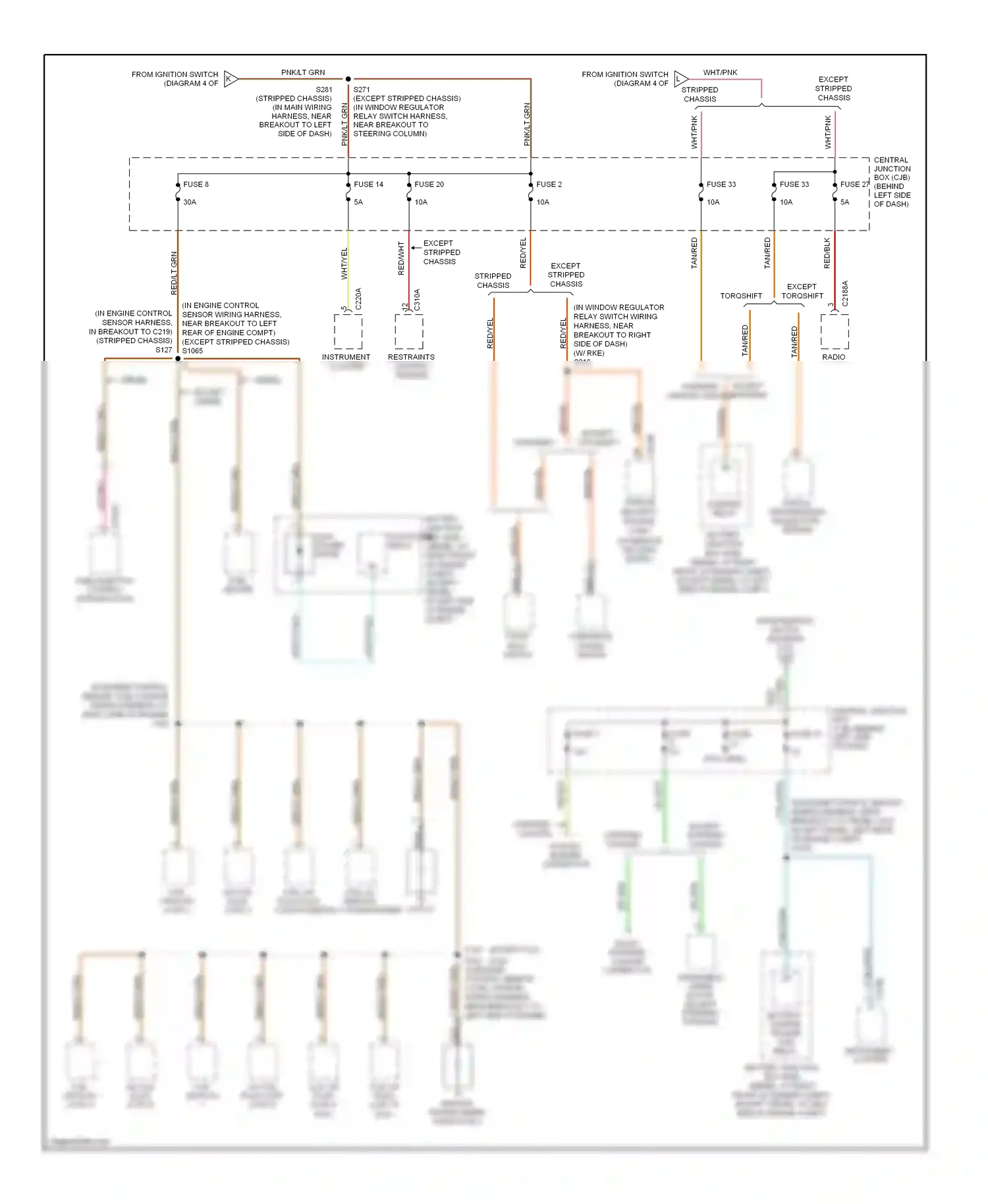 Ford Econoline E250  (1997-2012) except stripped chassis wiring diagram  (25 of 58)