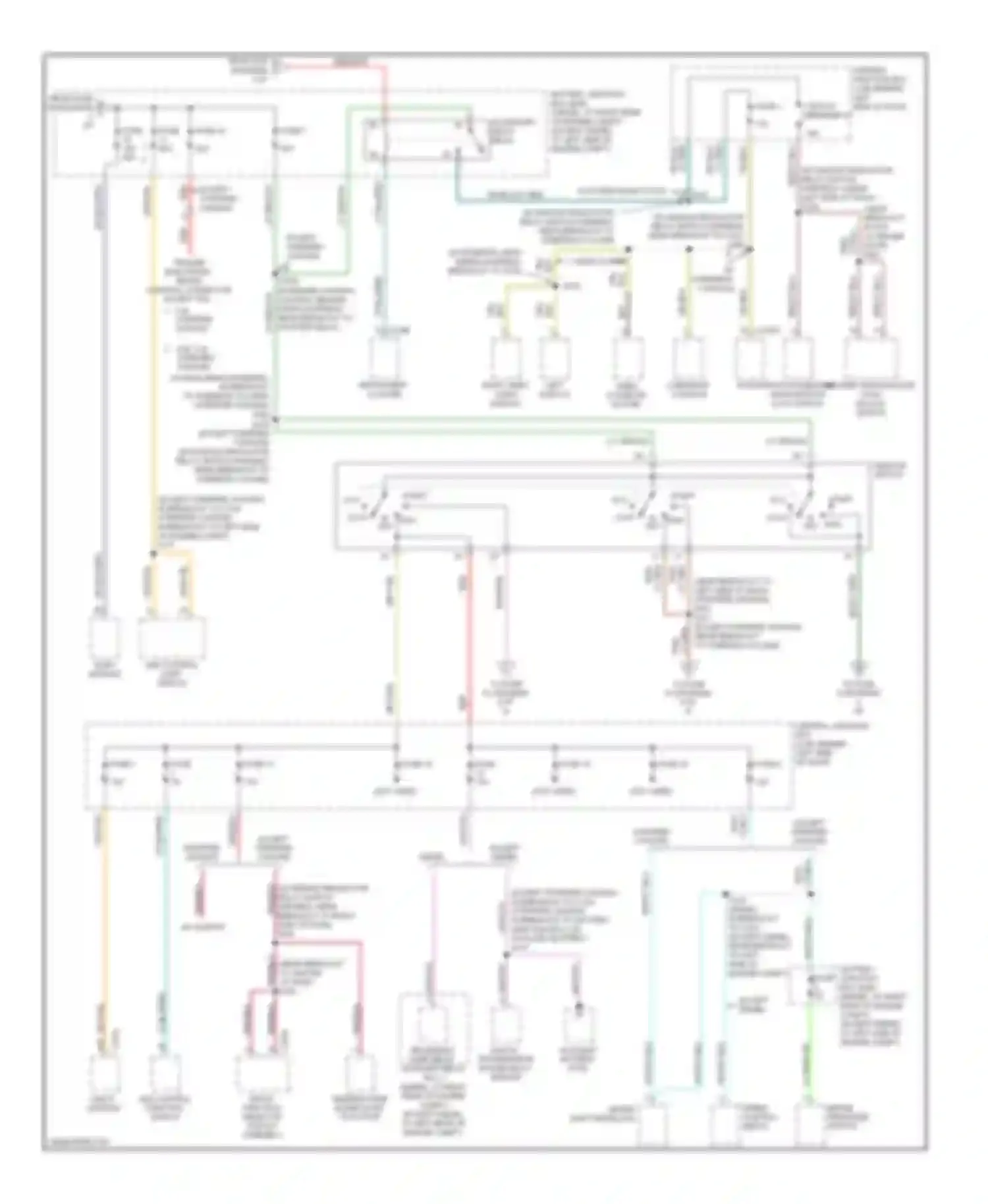 Wiring diagram front passenger window/door lock switch for Ford Econoline E250  (1997-2012) (5 of 8)