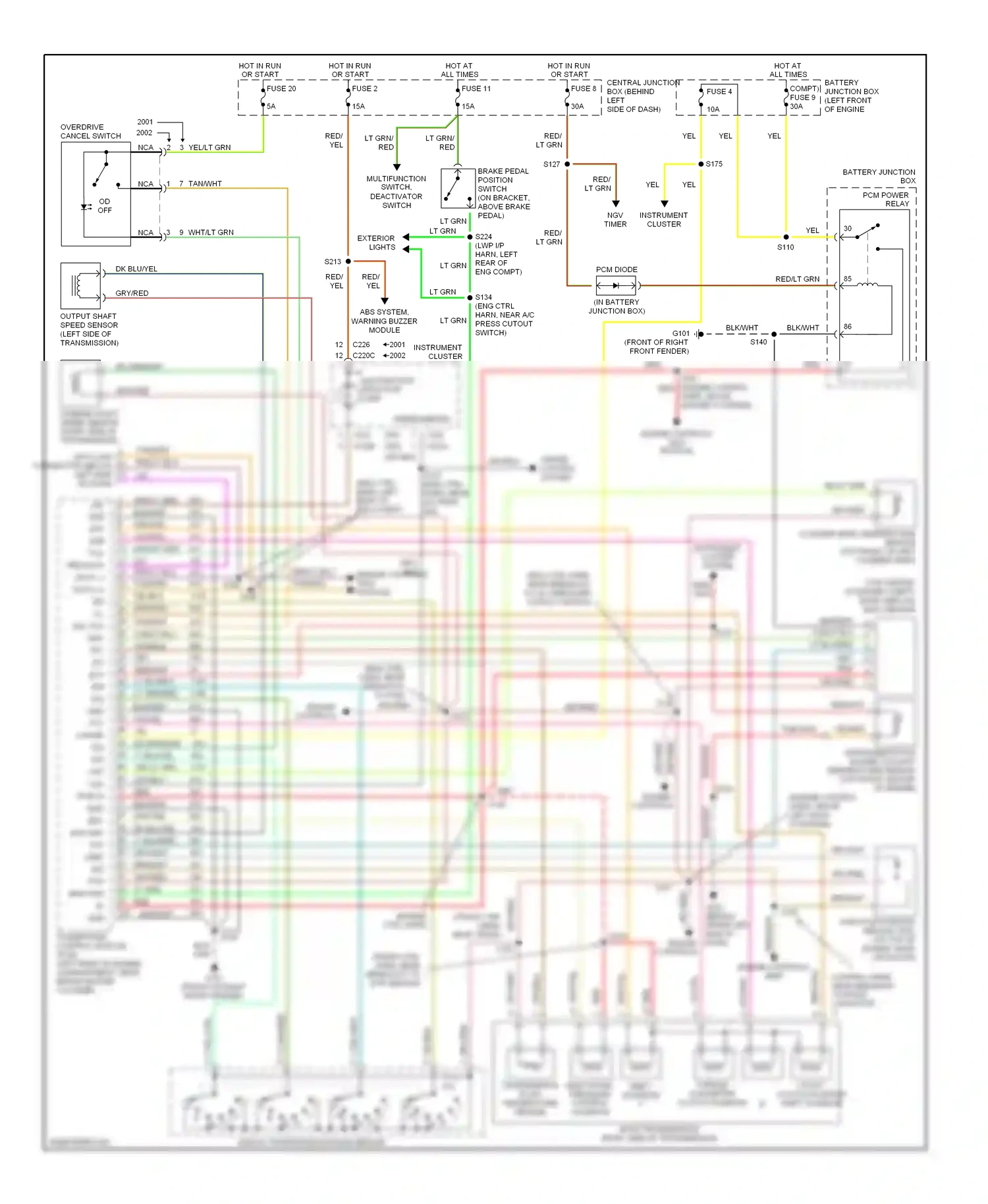 Ford Econoline E250  (1997-2012) fuse 2 wiring diagram  (16 of 35)