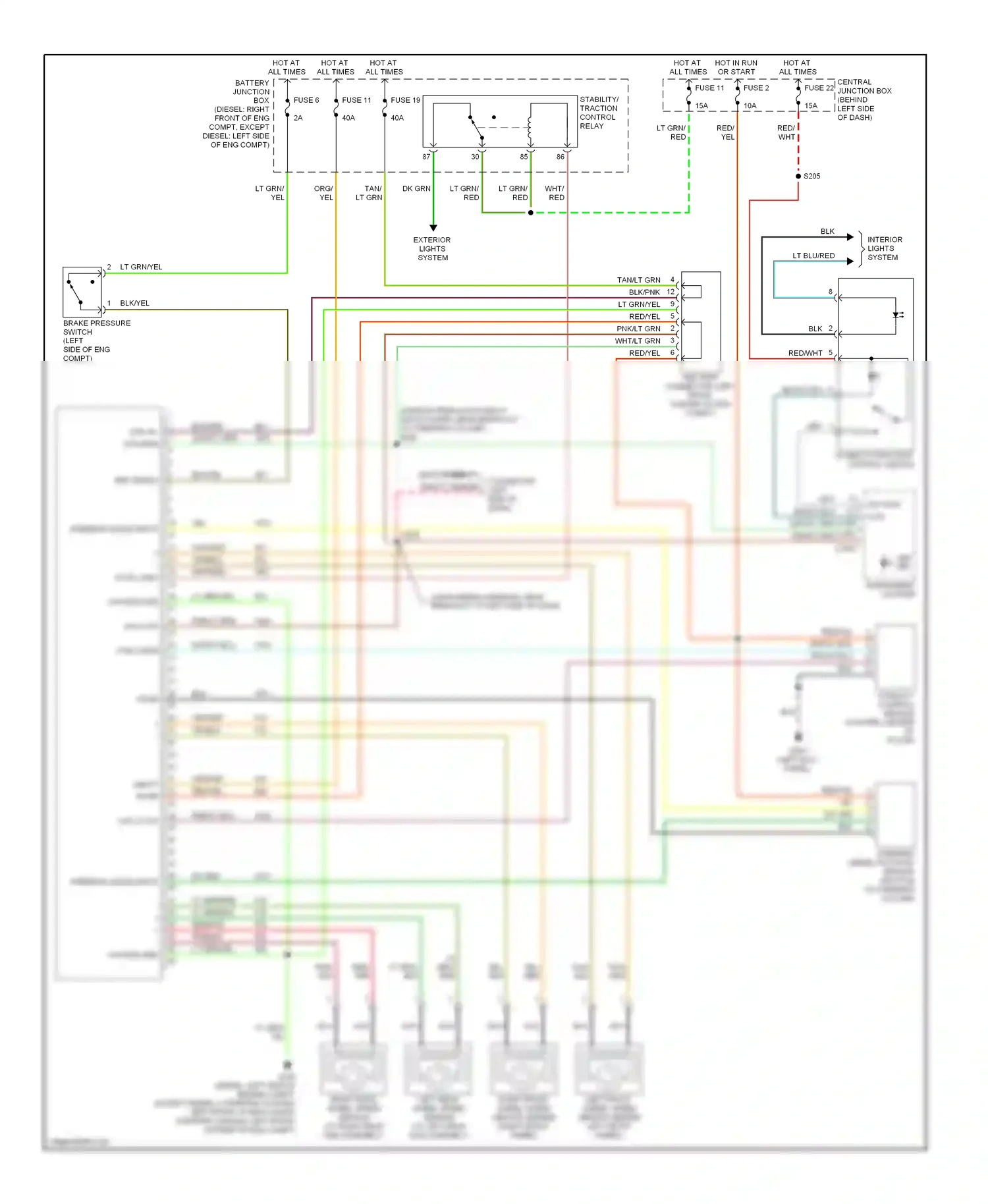 Ford Econoline E250  (1997-2012) fuse 2 wiring diagram  (33 of 35)