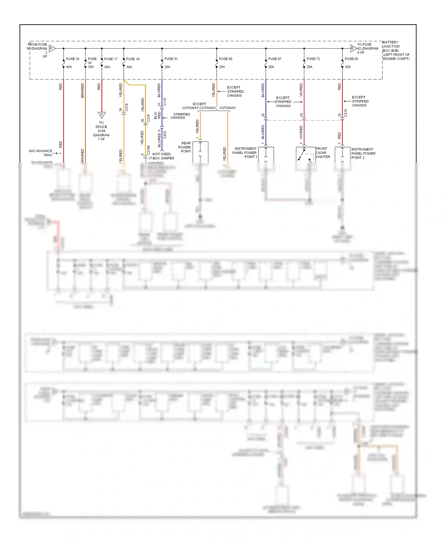 Ford Econoline E250  (1997-2012) fuse 65 wiring diagram  (1 of 1)