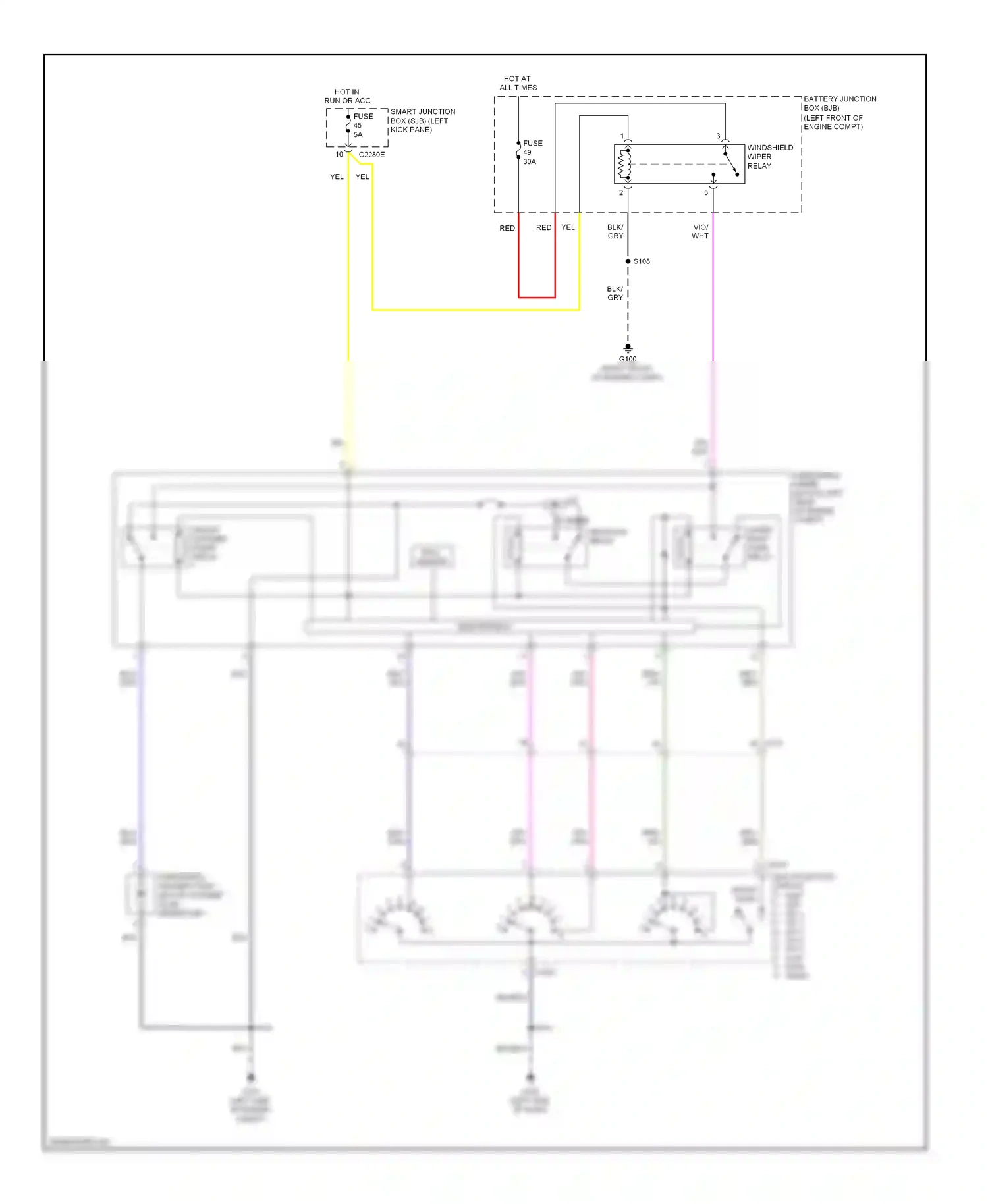 Ford Econoline E250  (1997-2012) hall sensor wiring diagram  (1 of 2)