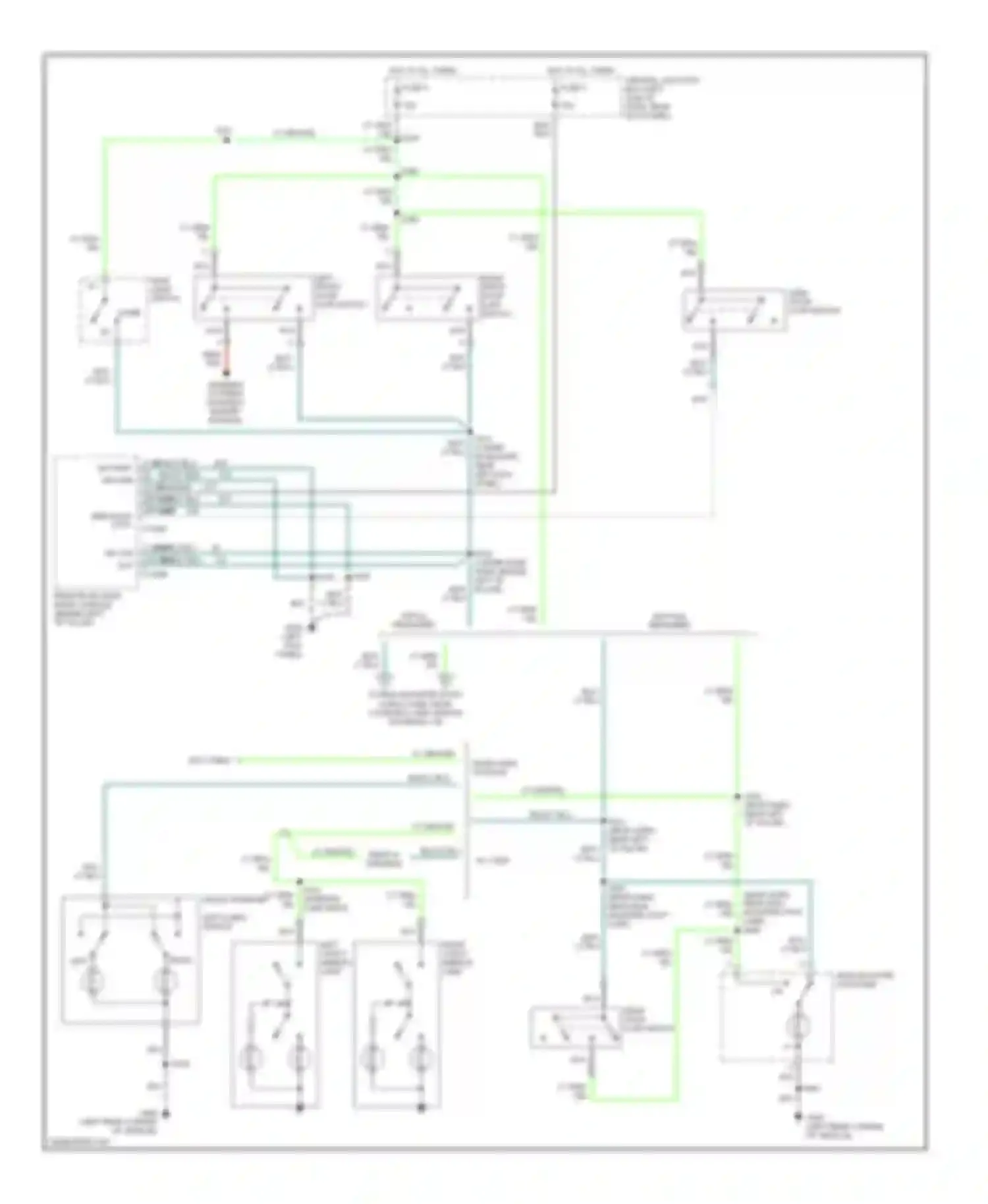 Wiring diagram high mounted stoplamp for Ford Econoline E250  (1997-2012) (4 of 15)