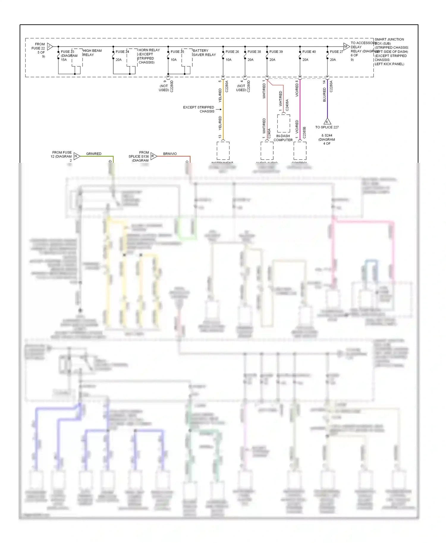 Ford Econoline E250  (1997-2012) in-dash computer wiring diagram  (3 of 3)