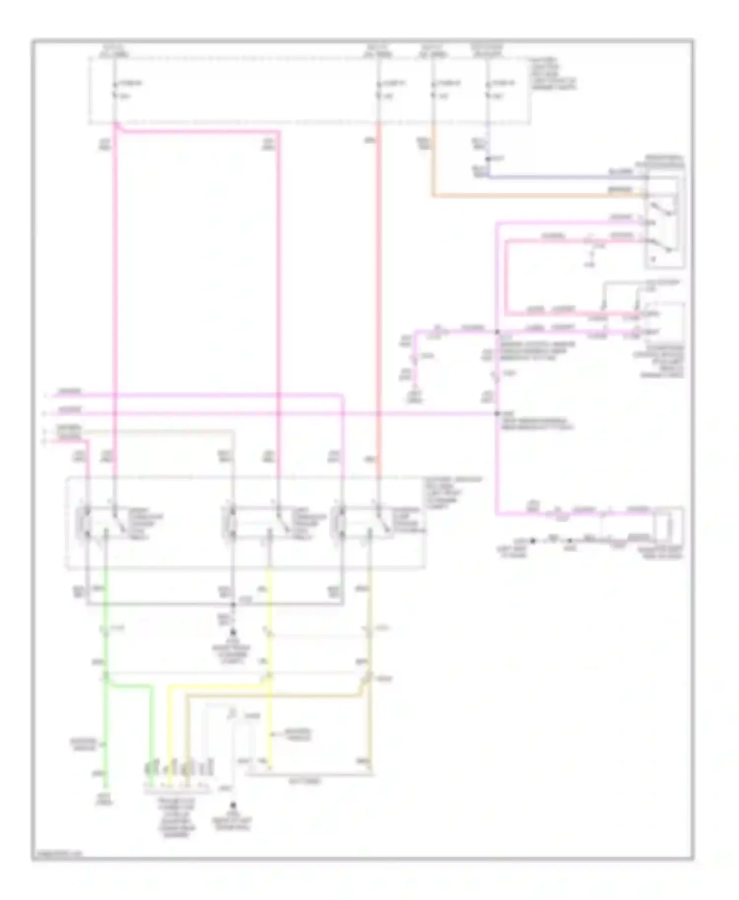 Wiring diagram left turn/stop trailer tow relay for Ford Econoline E250  (1997-2012) (1 of 3)
