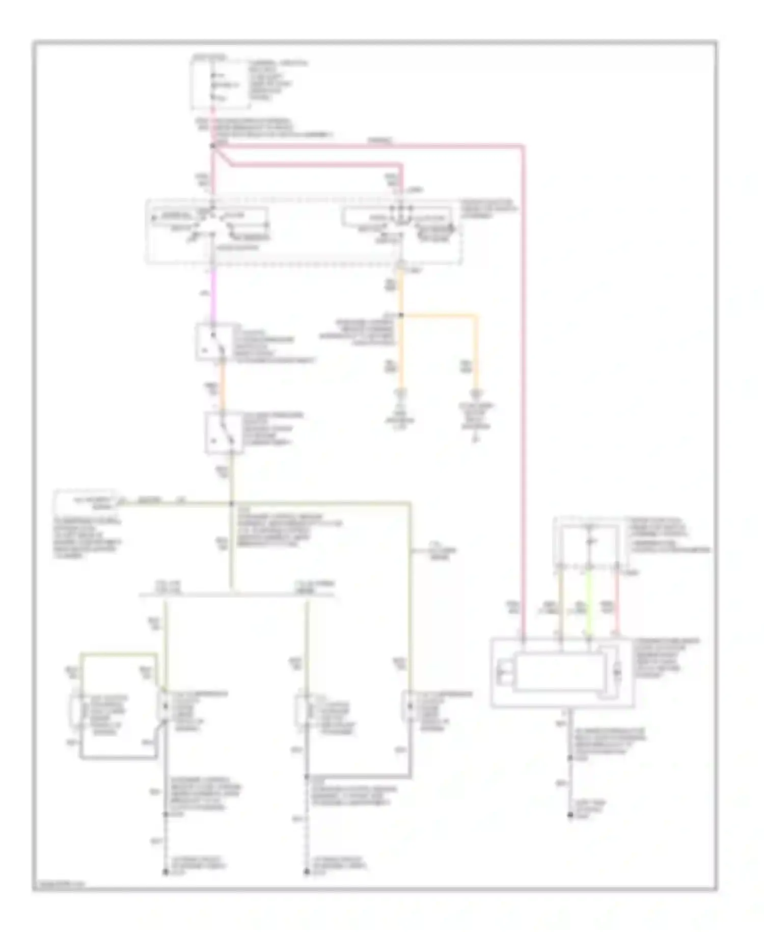 Wiring diagram norm a/c floor vent max a/c mix defrost off mode switch for Ford Econoline E250  (1997-2012) (2 of 4)