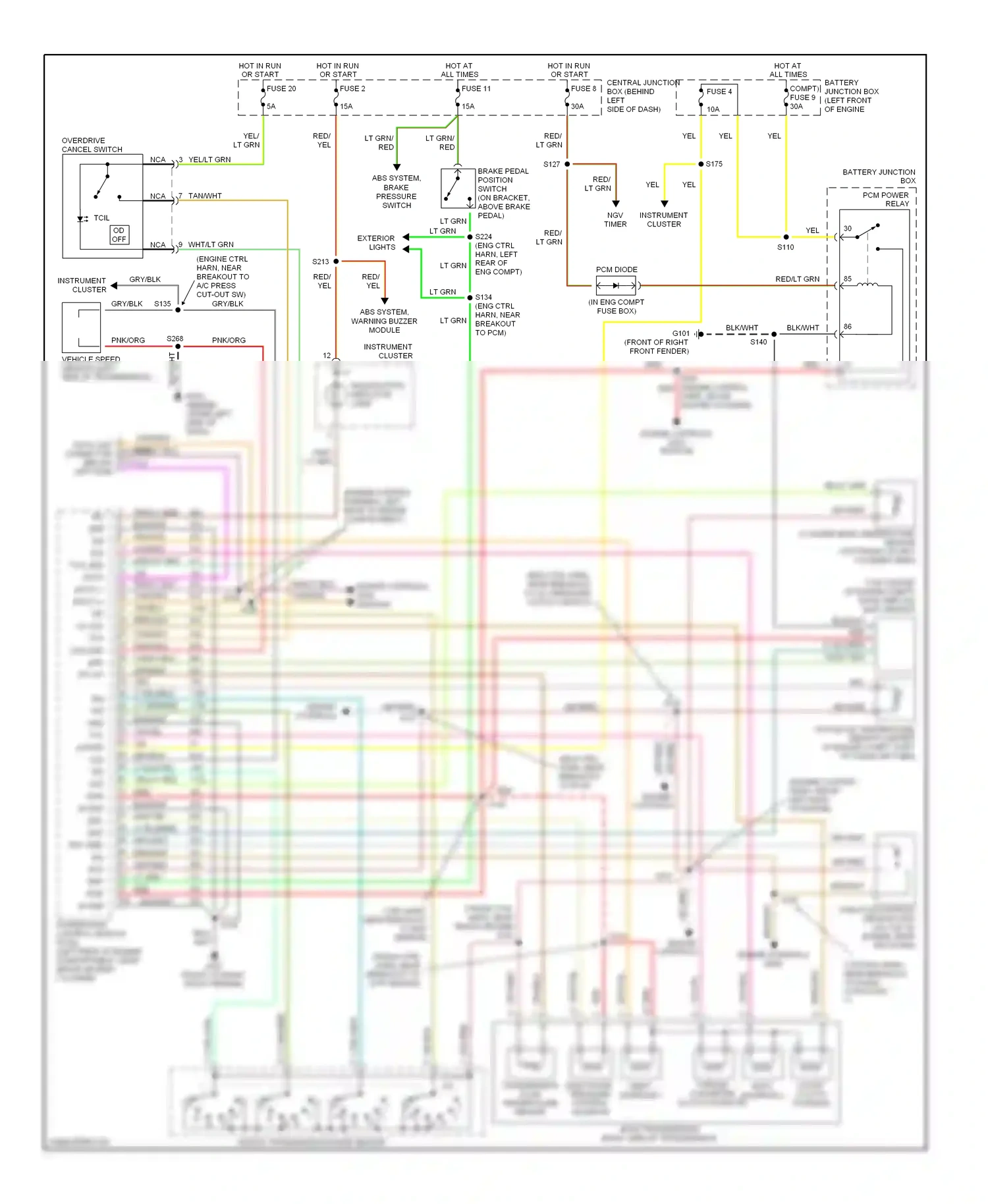 Ford Econoline E250  (1997-2012) org/blk wiring diagram  (35 of 66)
