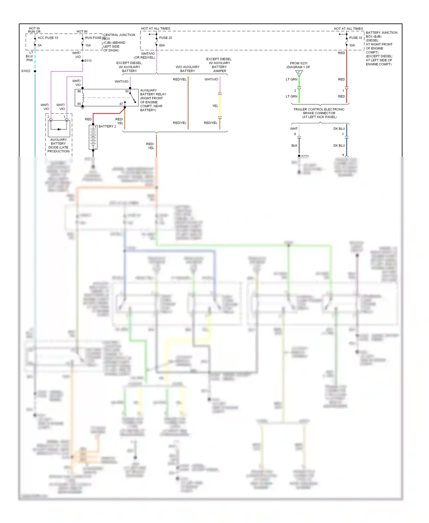Ford Econoline E250  (1997-2012) org/lt blu wiring diagram  (21 of 22)