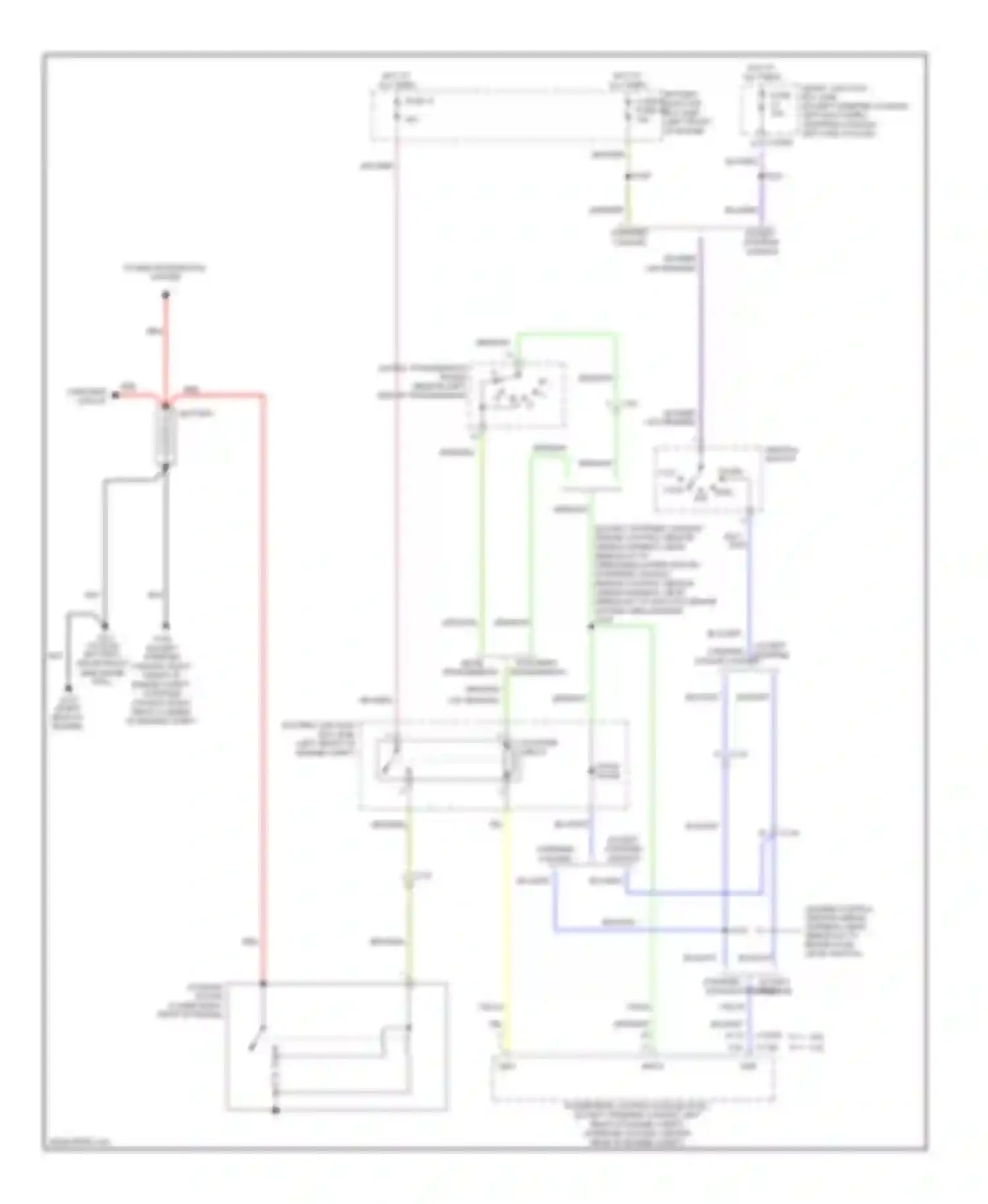 Wiring diagram power distribution system for Ford Econoline E250  (1997-2012) (1 of 12)