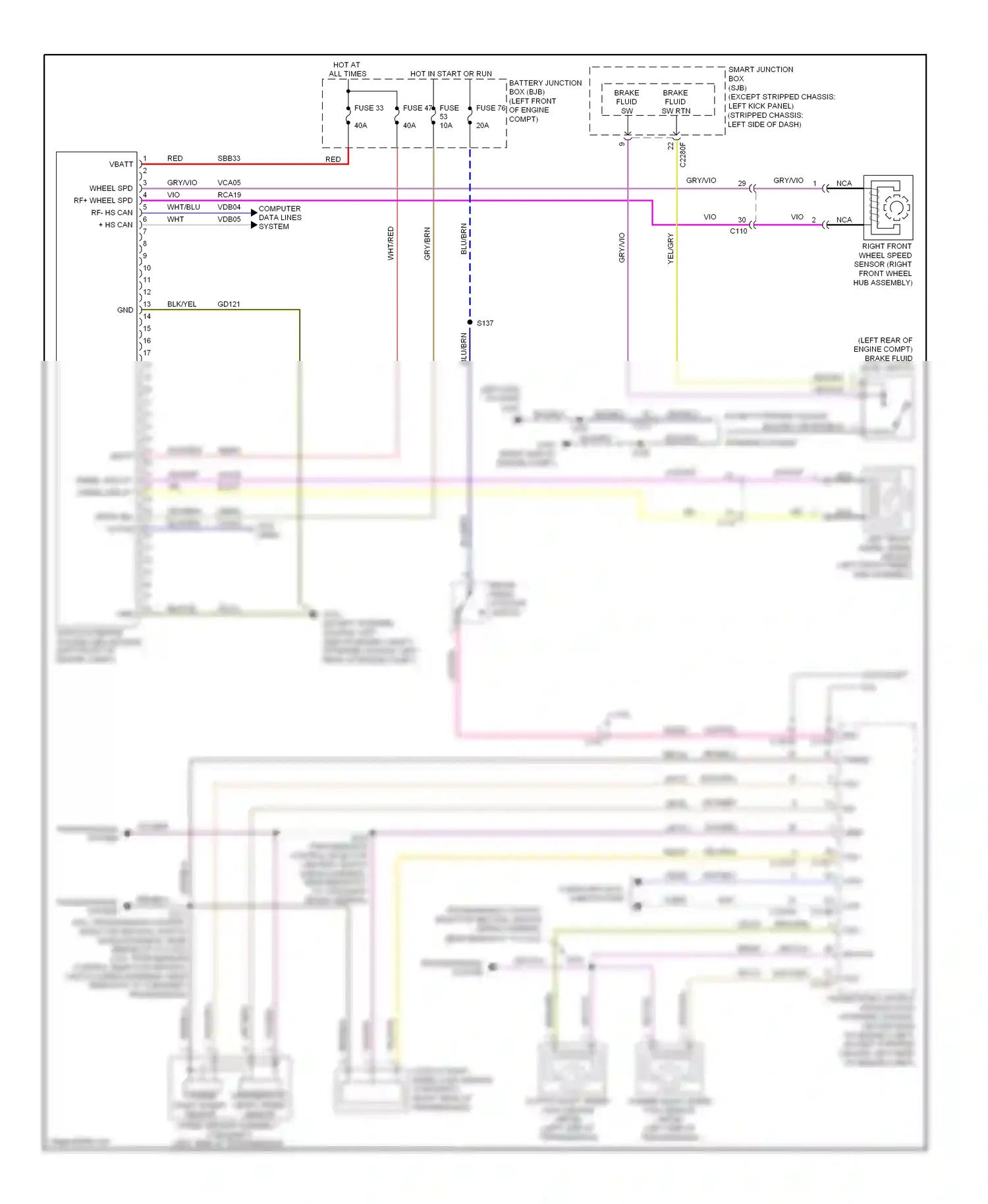 Ford Econoline E250  (1997-2012) red wiring diagram  (197 of 220)
