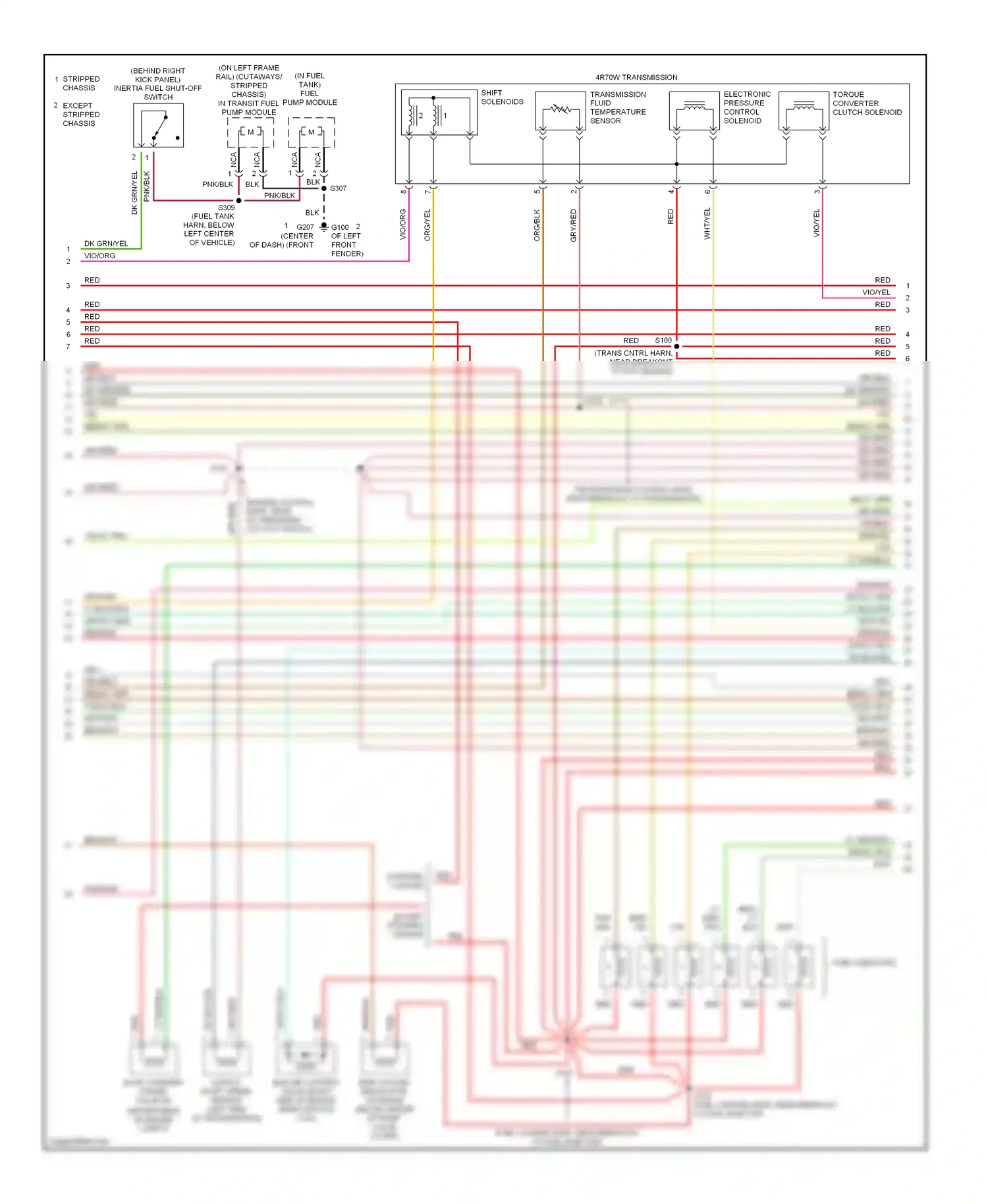 Ford Econoline E250  (1997-2012) red wiring diagram  (17 of 220)