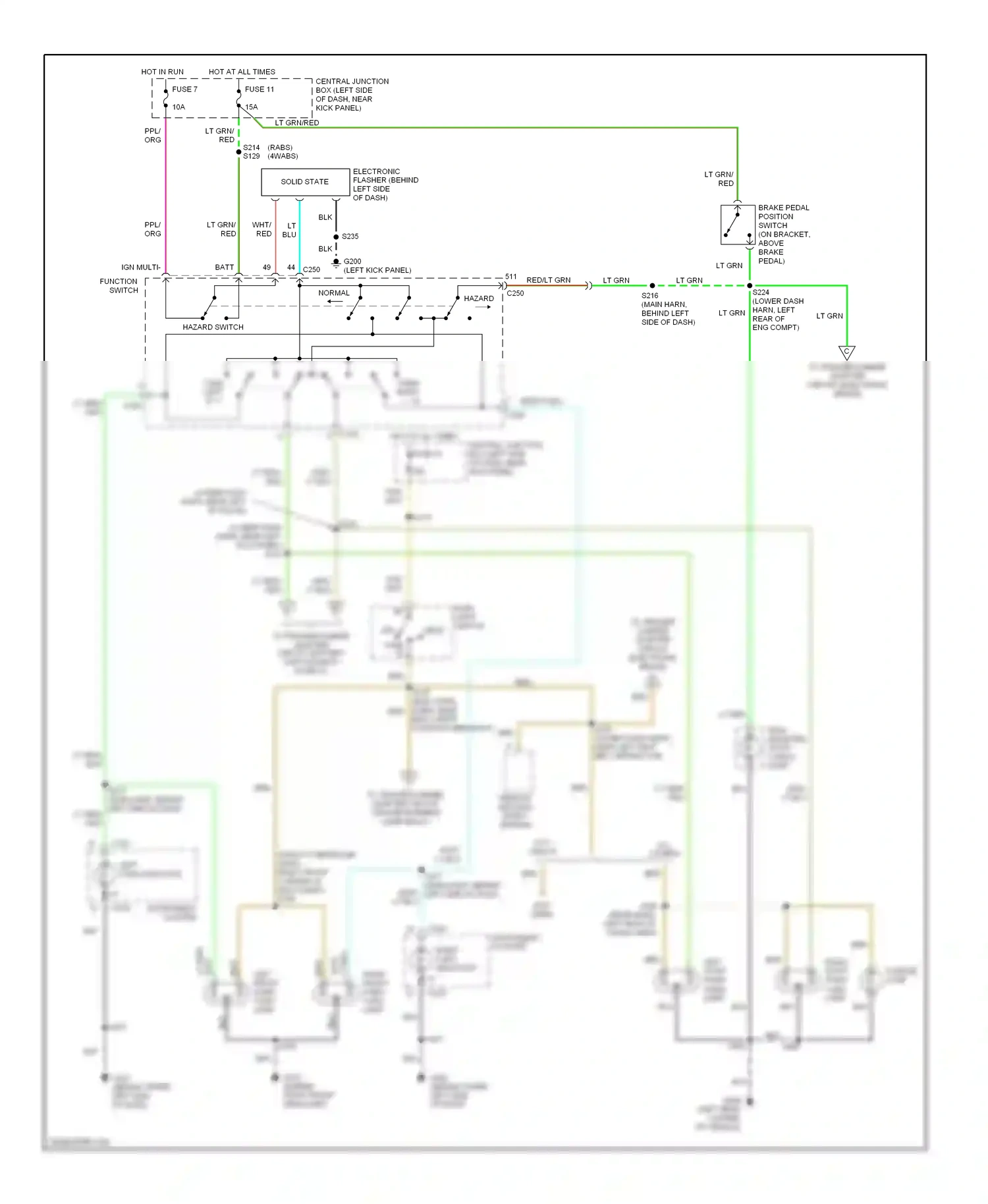 Ford Econoline E250  (1997-2012) red wiring diagram  (11 of 220)