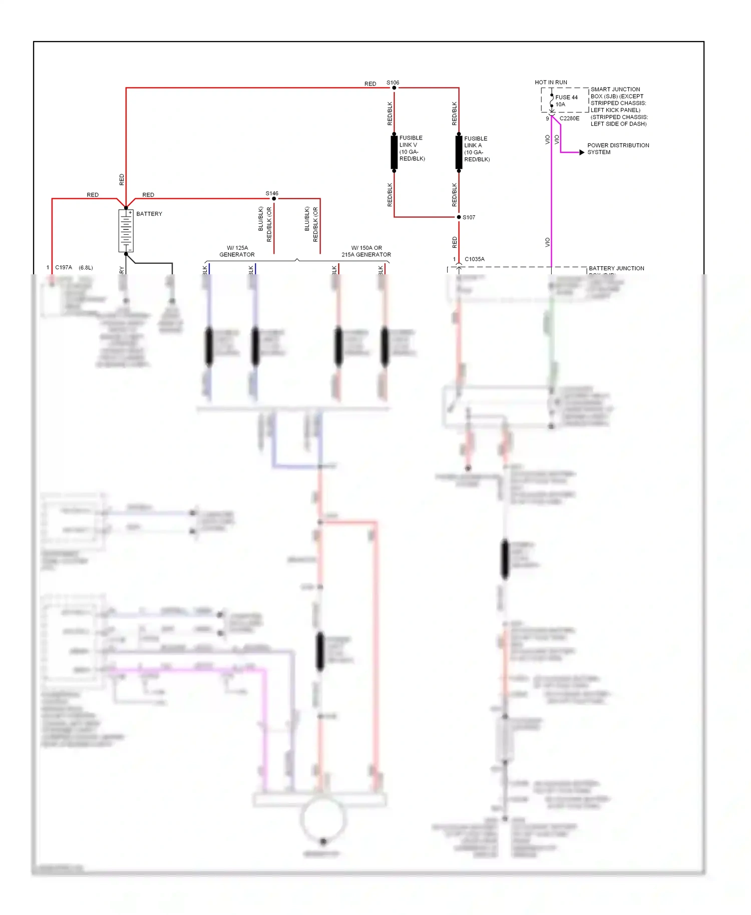 Ford Econoline E250  (1997-2012) red/blk wiring diagram  (31 of 33)