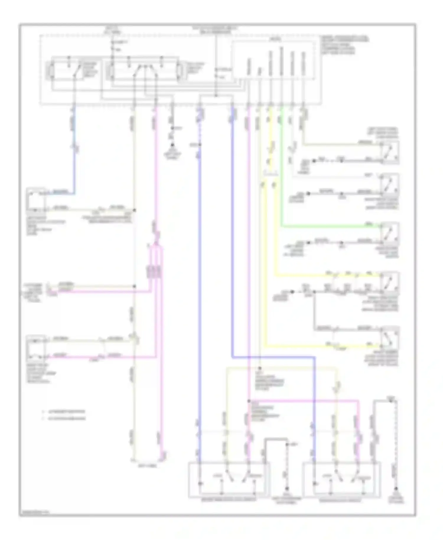 Wiring diagram right front door ajar switch for Ford Econoline E250  (1997-2012) (5 of 8)