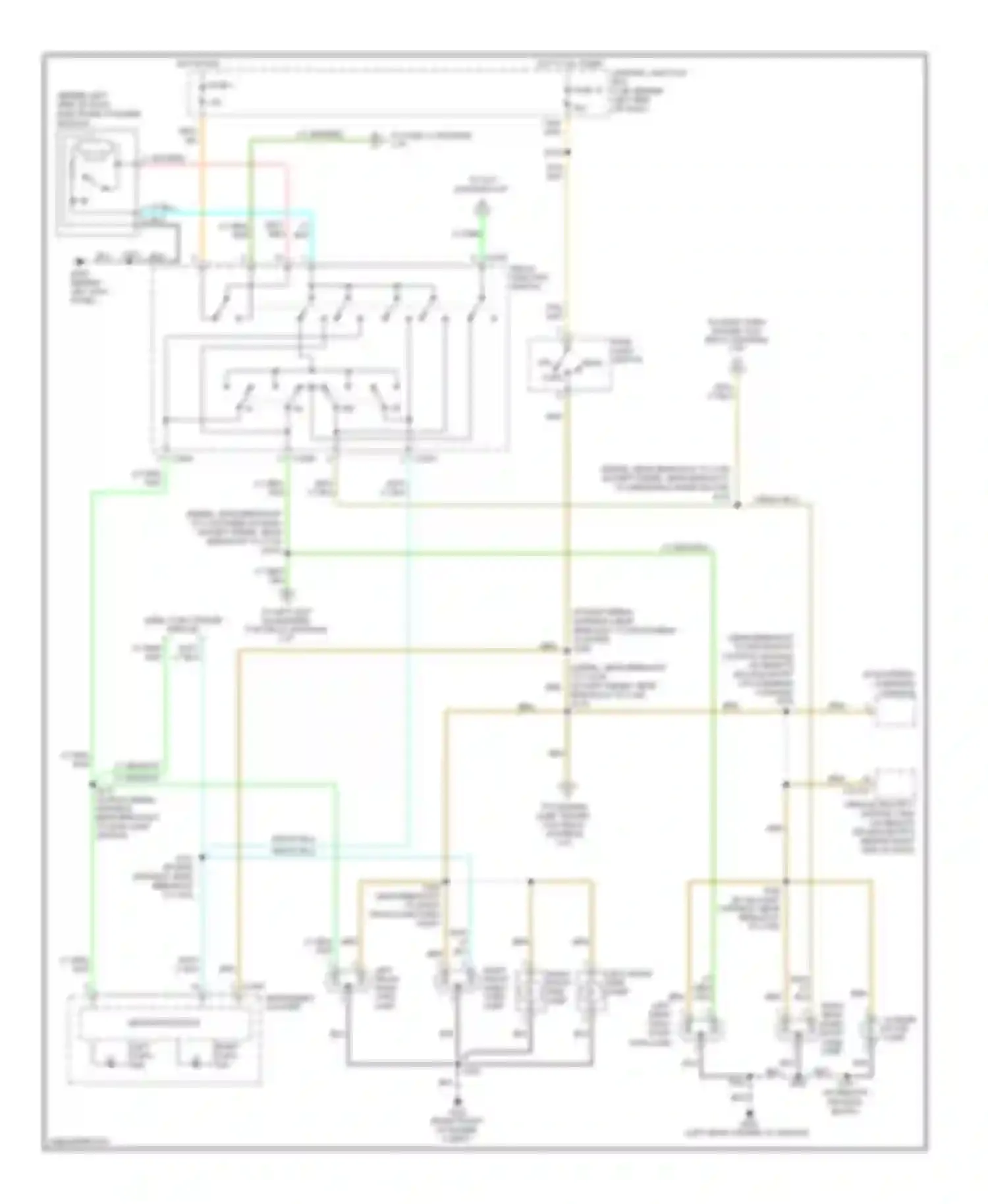 Wiring diagram right front side lamp left front side lamp for Ford Econoline E250  (1997-2012) (1 of 1)