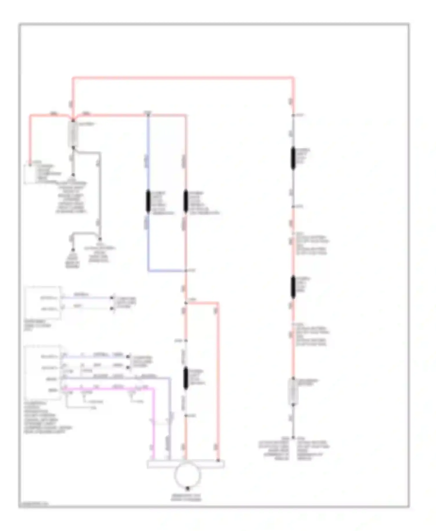 Wiring diagram secondary battery for Ford Econoline E250  (1997-2012) (1 of 2)