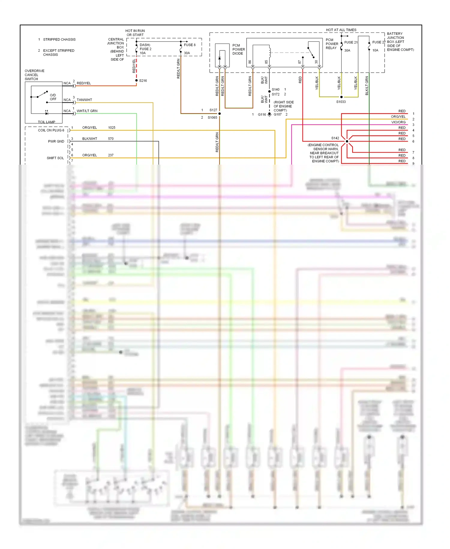 Ford Econoline E250  (1997-2012) stripped chassis wiring diagram  (16 of 57)
