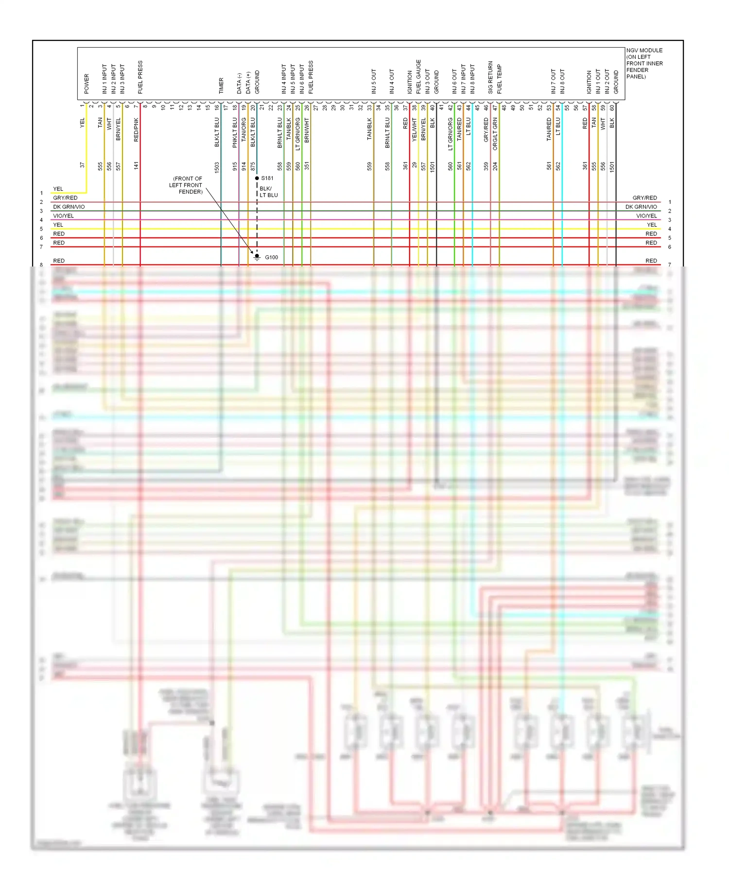 Ford Econoline E250  (1997-2012) tan wiring diagram  (29 of 61)