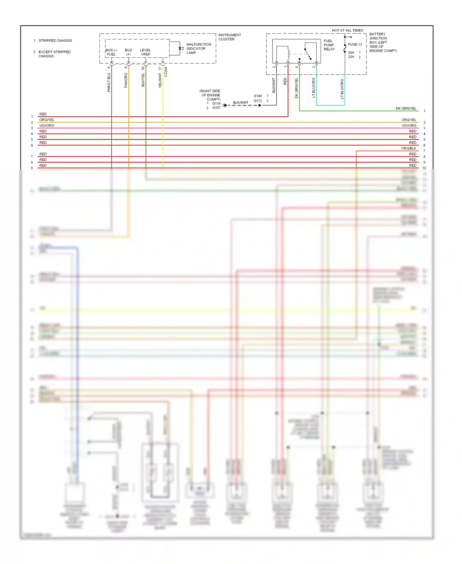 Ford Econoline E250  (1997-2012) tan/org wiring diagram  (15 of 41)