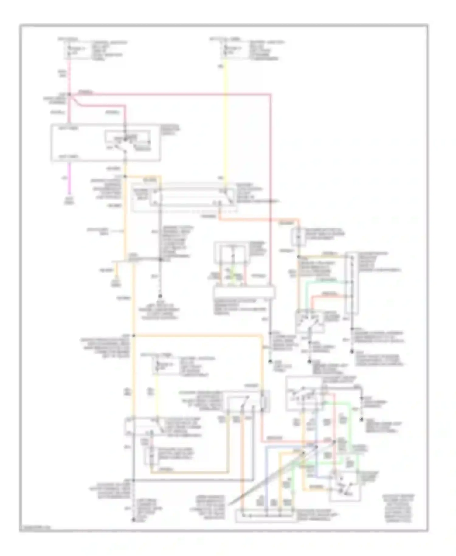 Wiring diagram w/ rear control for Ford Econoline E250  (1997-2012) (2 of 3)