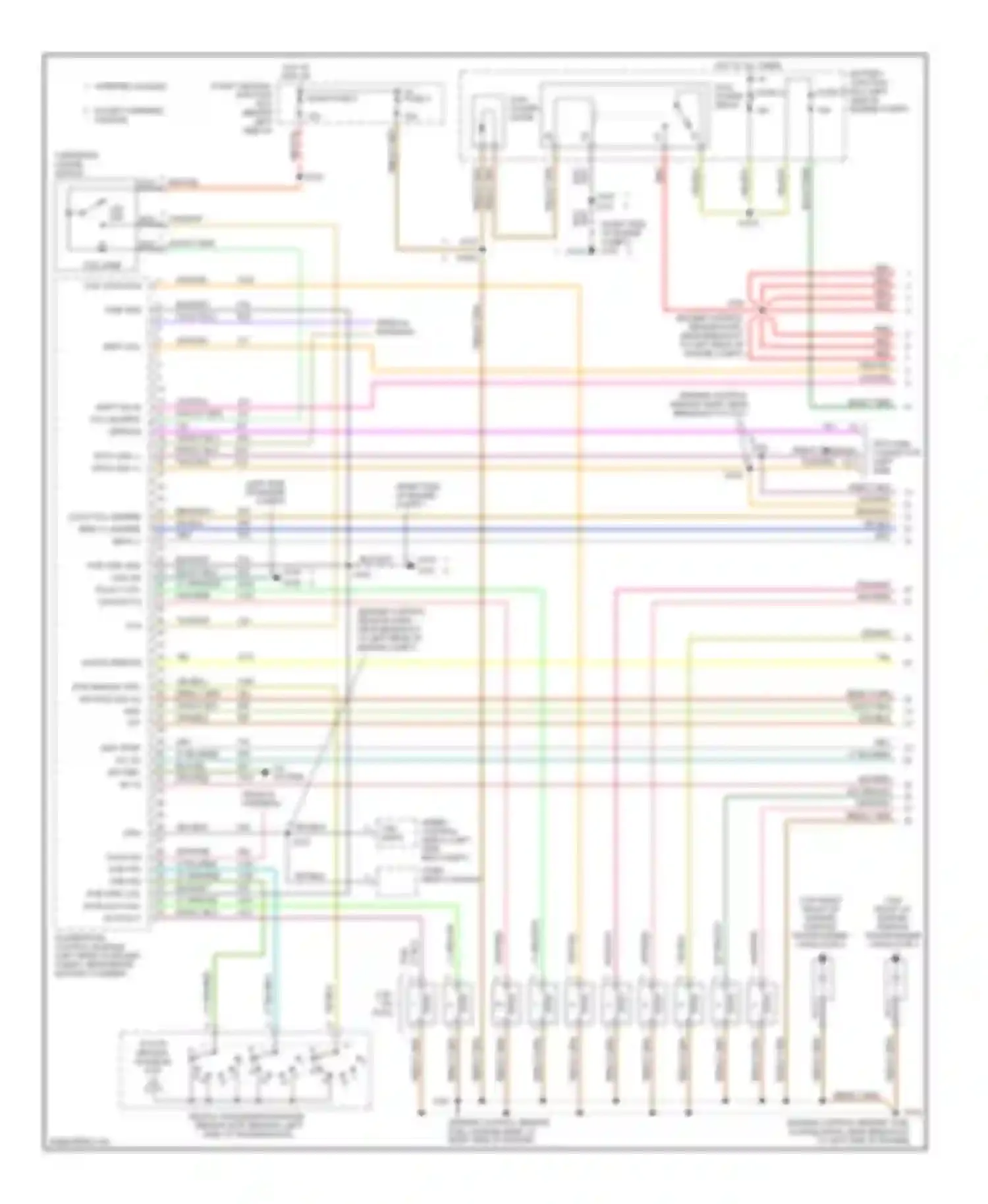Econoline E350 Super Duty Ford  (1999-2012): Wiring diagram engine performance 6.8l (1 of 4)