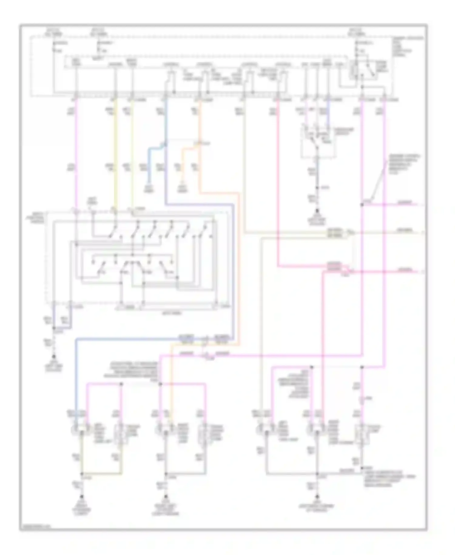 Econoline E350 Super Duty Ford  (1999-2012): Exterior lamps circuit, except cutaway & stripped chassis (1 of 2)