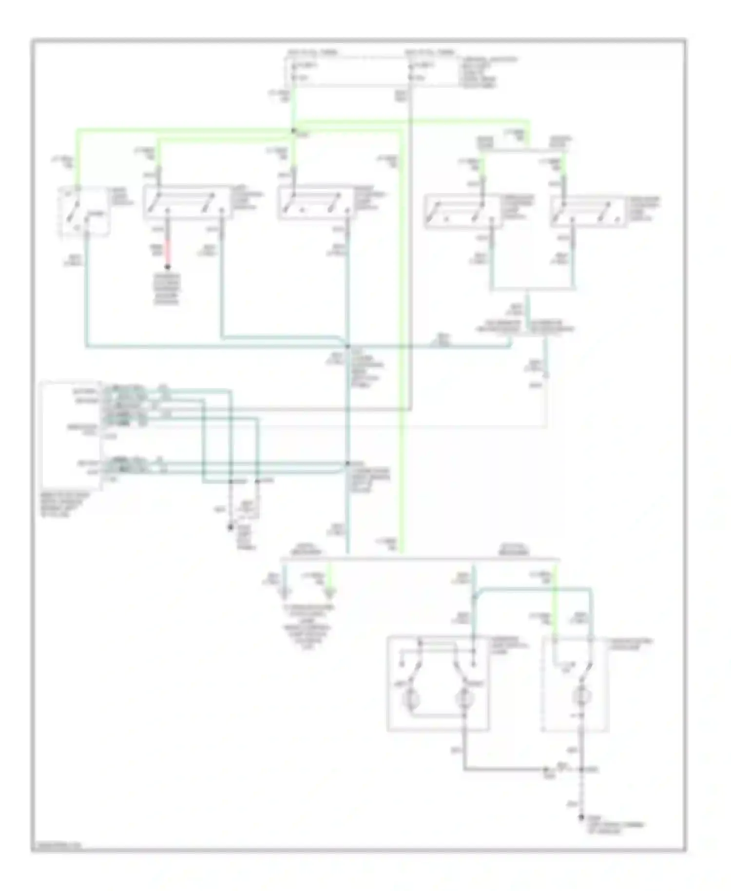 Econoline E350 Super Duty Ford  (1999-2012): Courtesy lamps circuit, except cutaway (1 of 2)