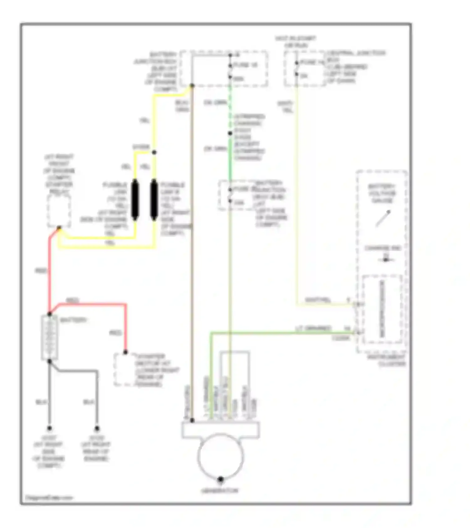 Econoline E350 Super Duty Ford  (1999-2012): 5.4l cng, charging circuit