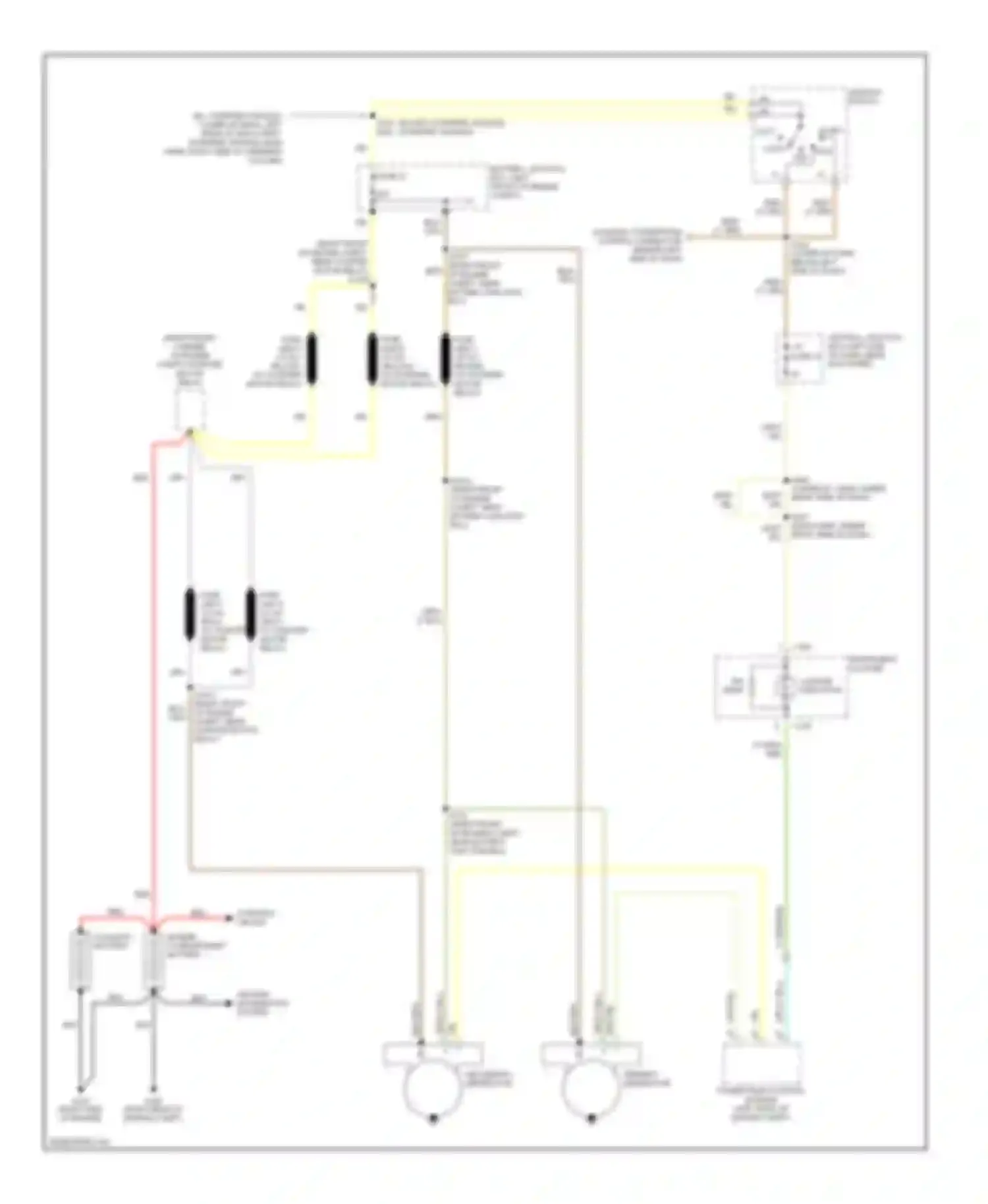 Econoline E350 Super Duty Ford  (1999-2012): 7.3l diesel, charging circuit, with dual generators