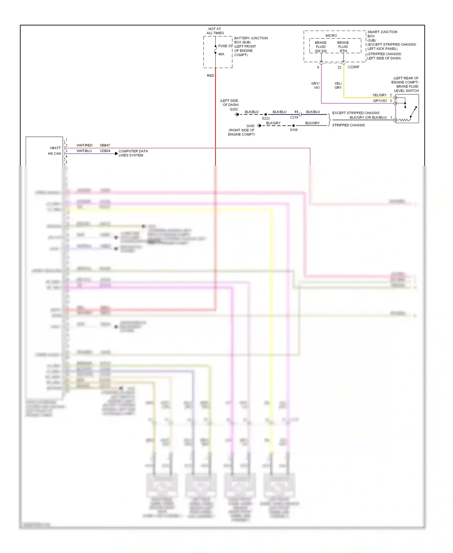 Ford Econoline E350 Super Duty  (1999-2012) computer data lines system wiring diagram  (12 of 41)