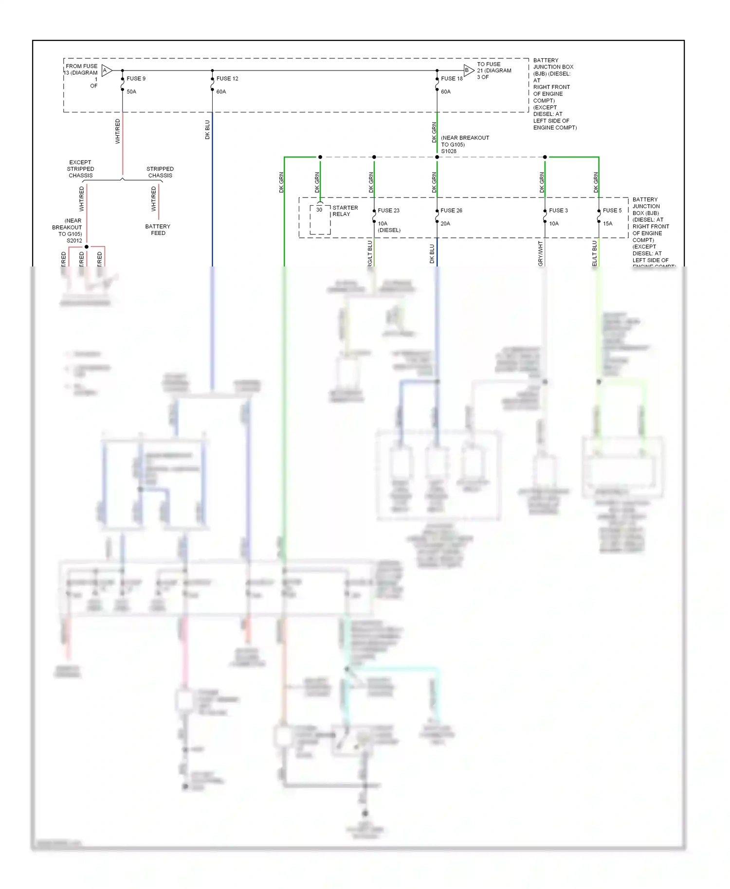 Ford Econoline E350 Super Duty  (1999-2012) conversion van wiring diagram  (1 of 3)