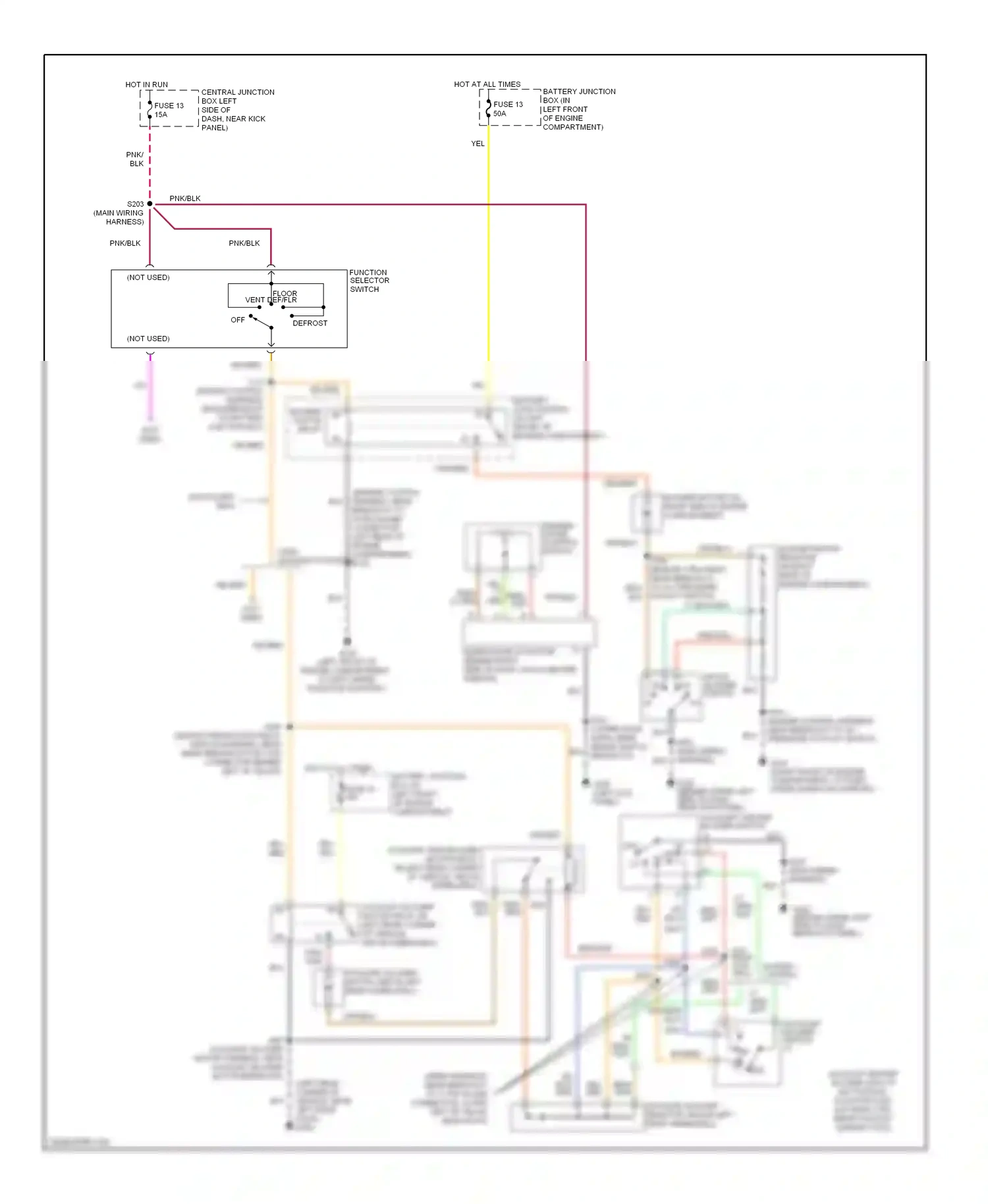 Ford Econoline E350 Super Duty  (1999-2012) function selector switch wiring diagram  (5 of 7)