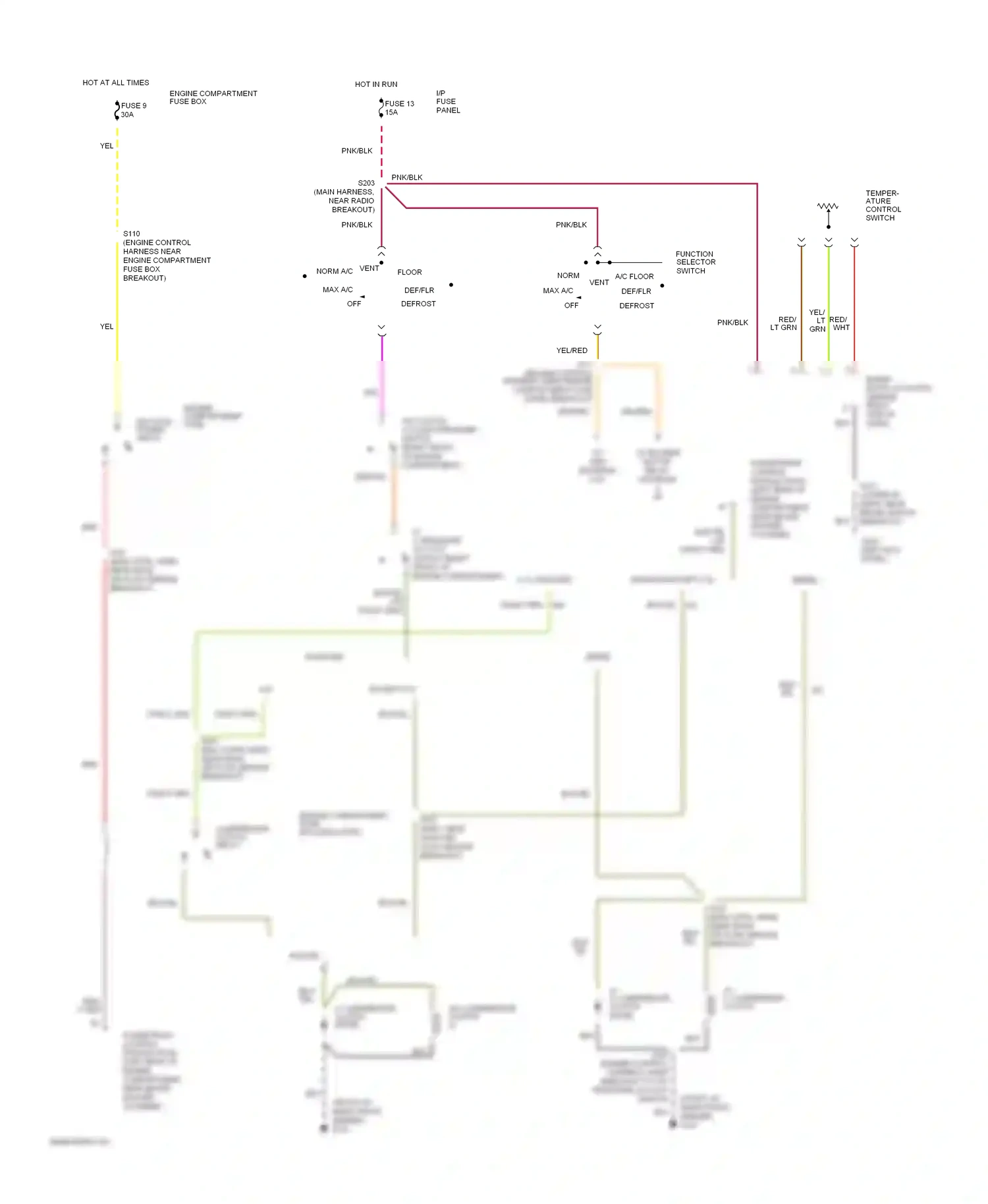 Ford Econoline E350 Super Duty  (1999-2012) function selector switch wiring diagram  (7 of 7)