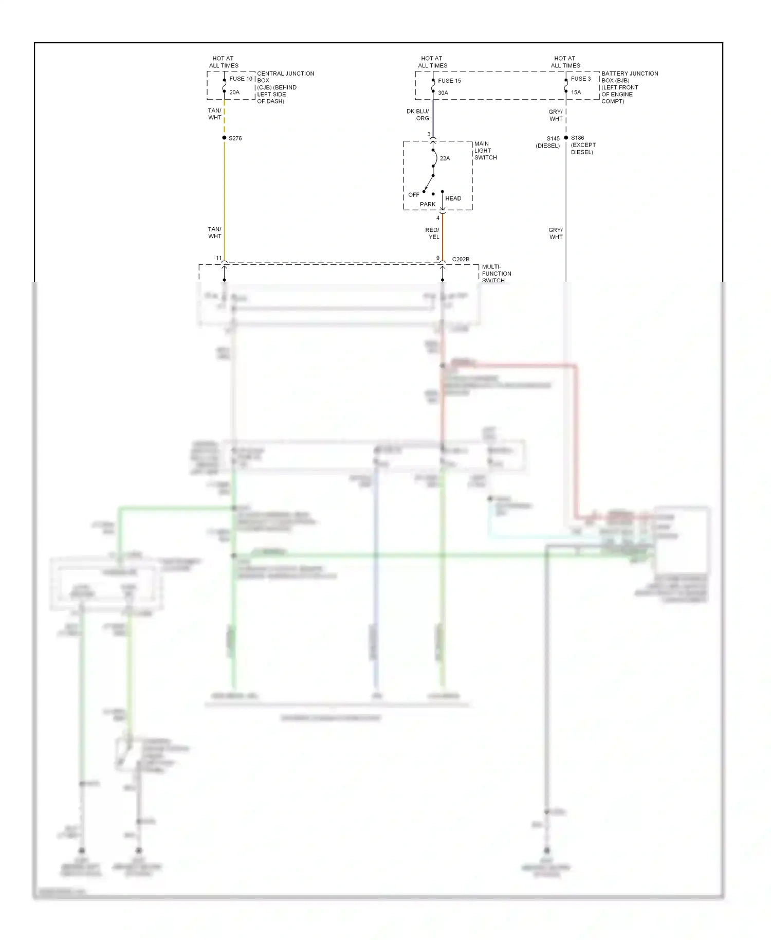 Ford Econoline E350 Super Duty  (1999-2012) (in engine control sensor wiring diagram  (1 of 1)