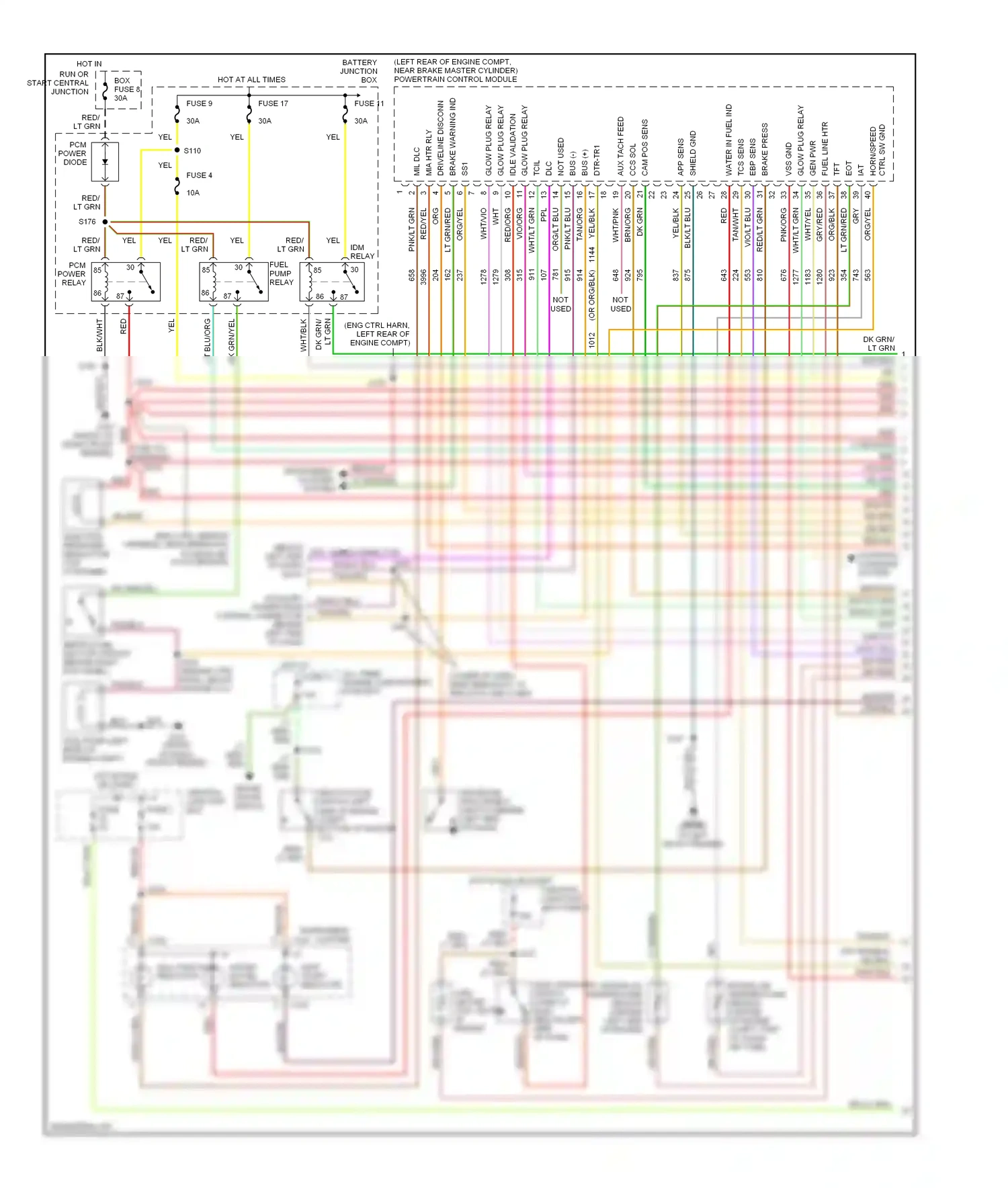 Ford Econoline E350 Super Duty  (1999-2012) mal/ function indicator wiring diagram  (1 of 5)