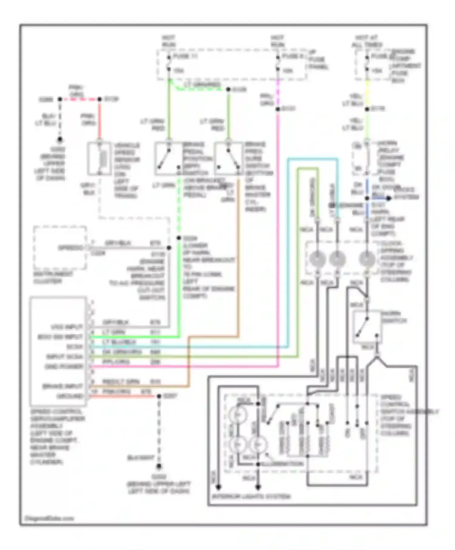 Econoline E350 Ford  (1997-1998): 5.4l, cruise control circuit