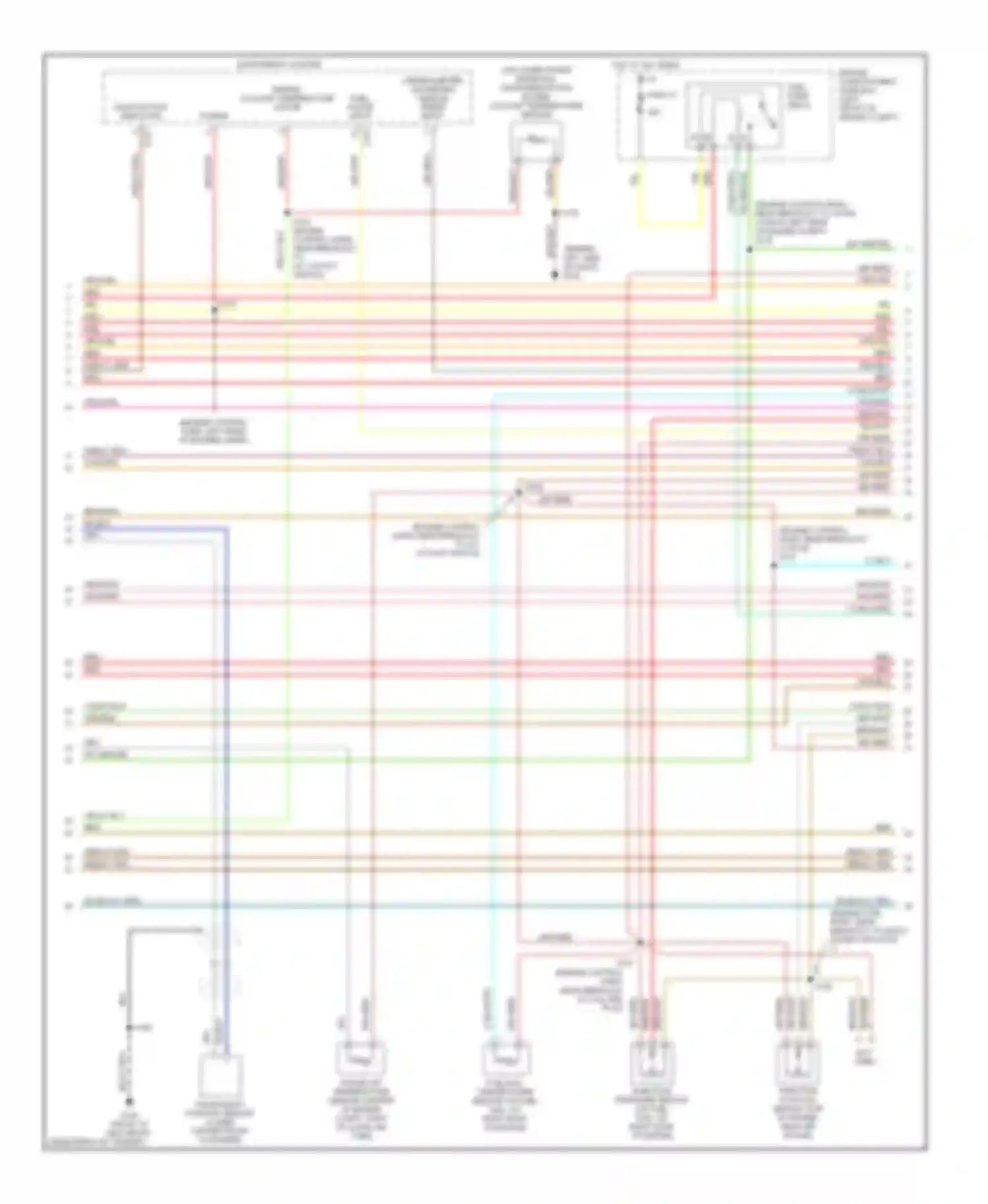 Econoline E350 Ford  (1997-1998): Wiring diagram engine performance 5.4l cngs (2 of 5)