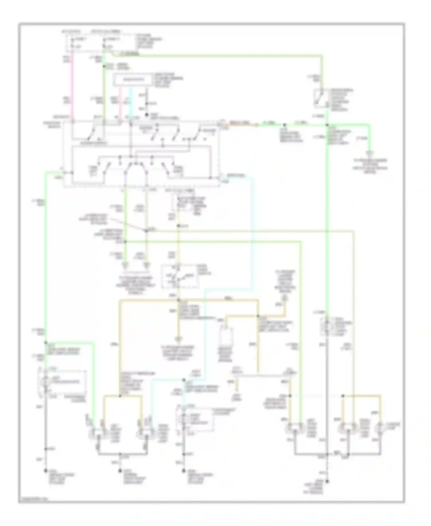 Econoline E350 Ford  (1997-1998): Exterior lamps circuit