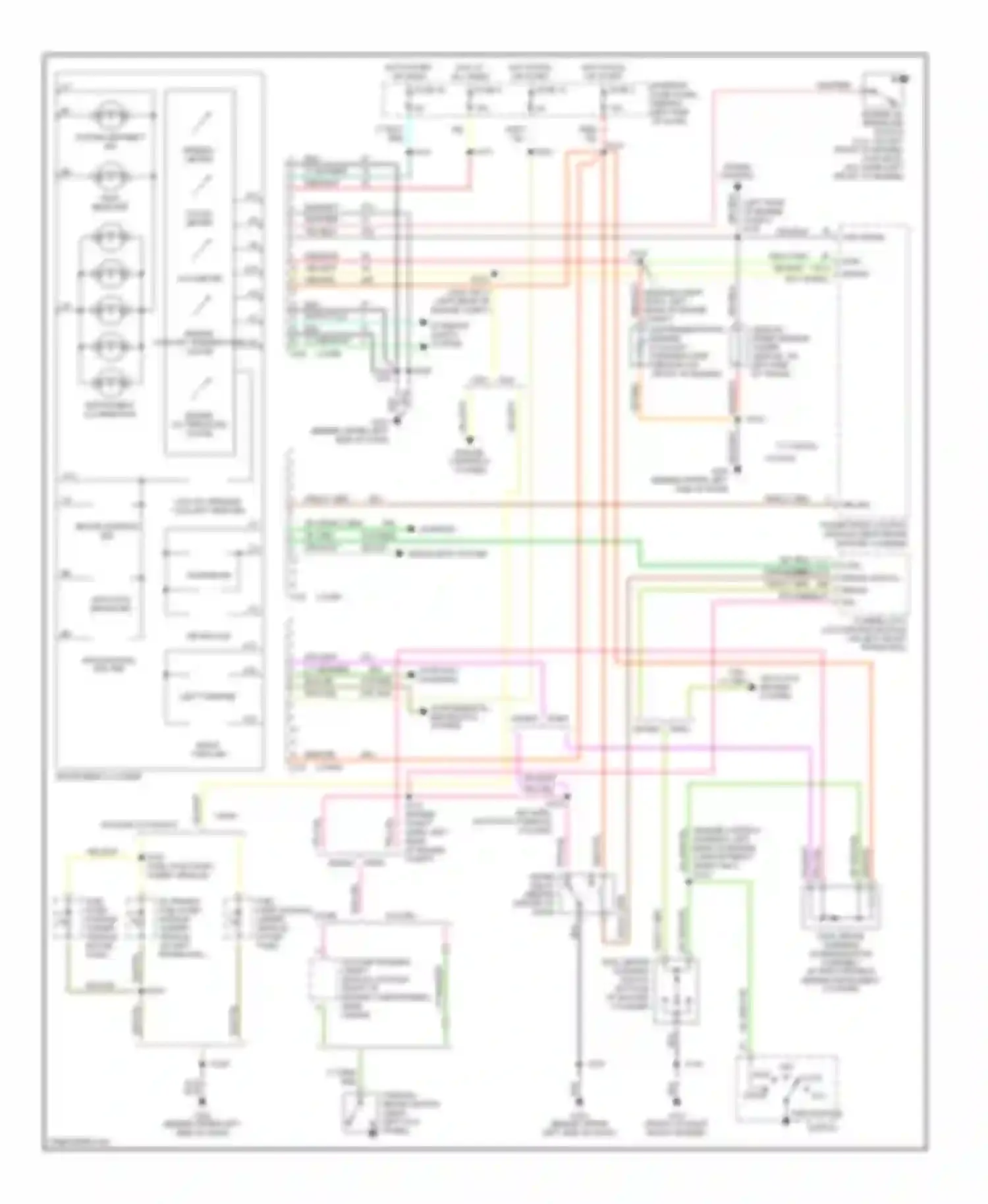 Econoline E350 Ford  (1997-1998): 5.4l, instrument cluster circuit