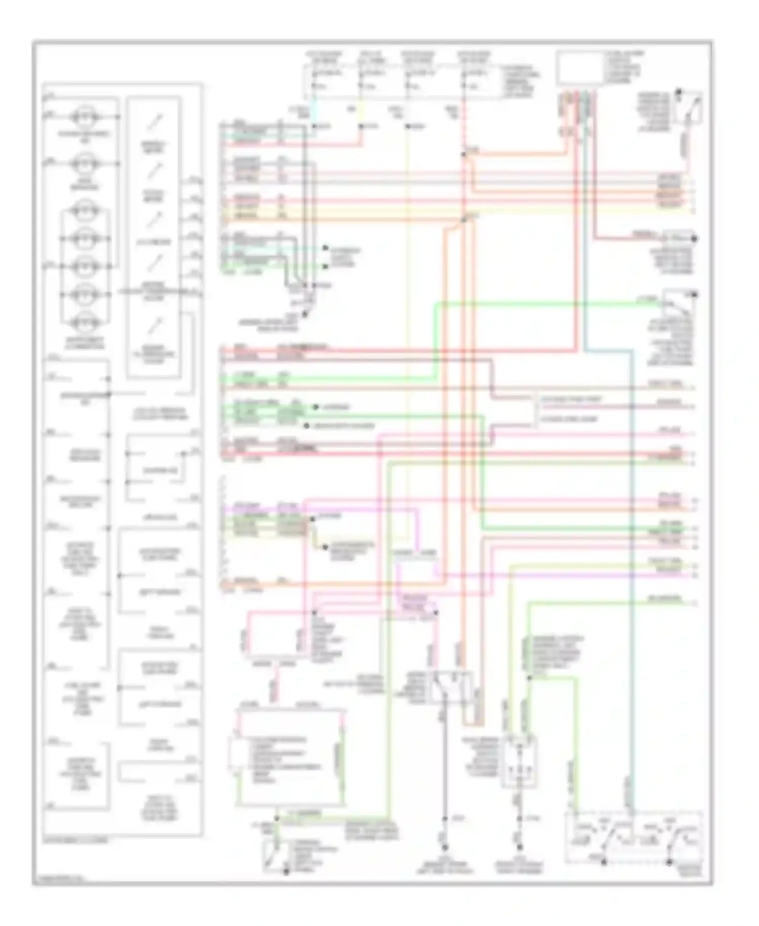 Econoline E350 Ford  (1997-1998): 7.3l di turbo diesel, instrument cluster circuit (1 of 2)