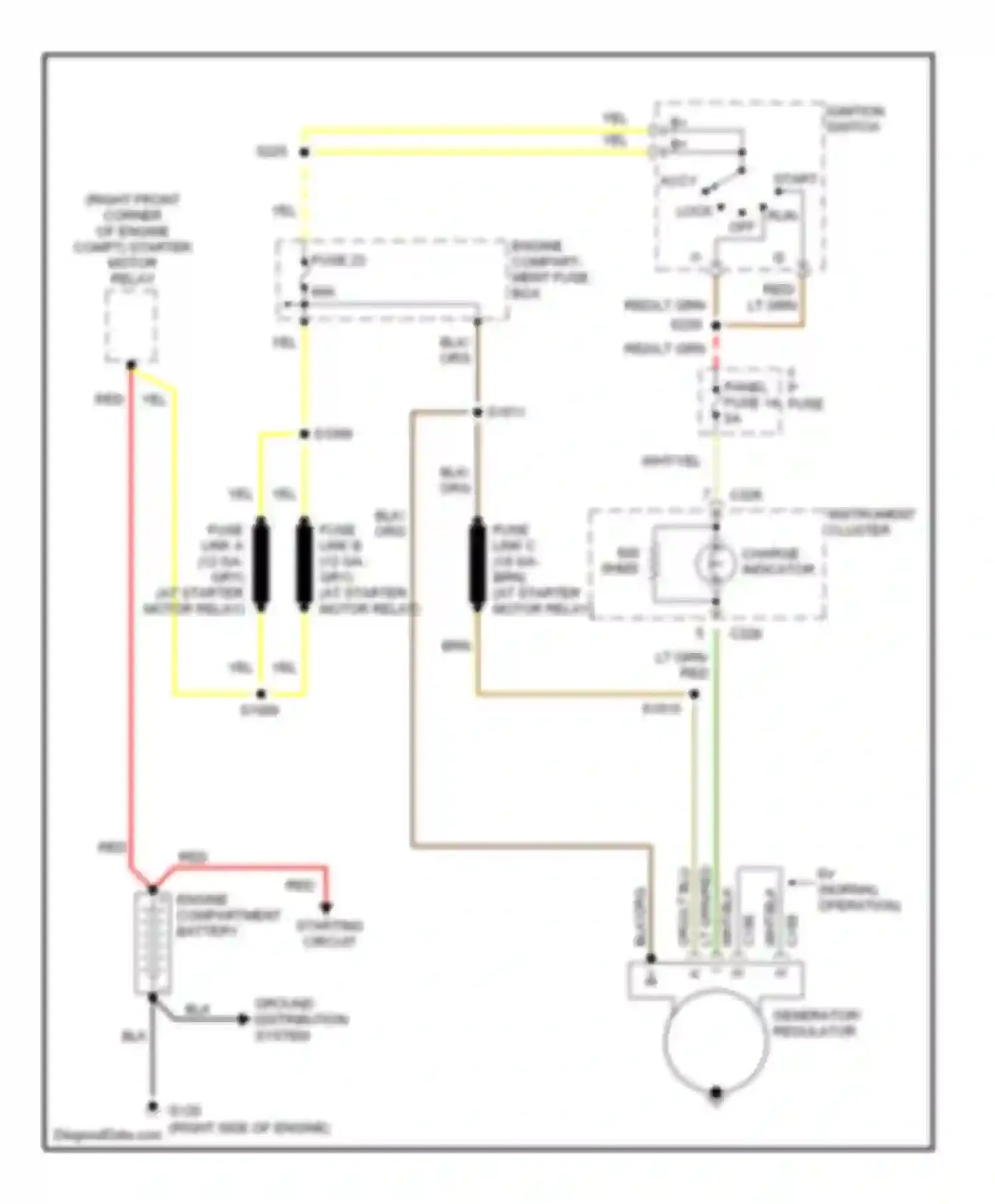 Econoline E350 Ford  (1997-1998): 5.4l cng, charging circuit