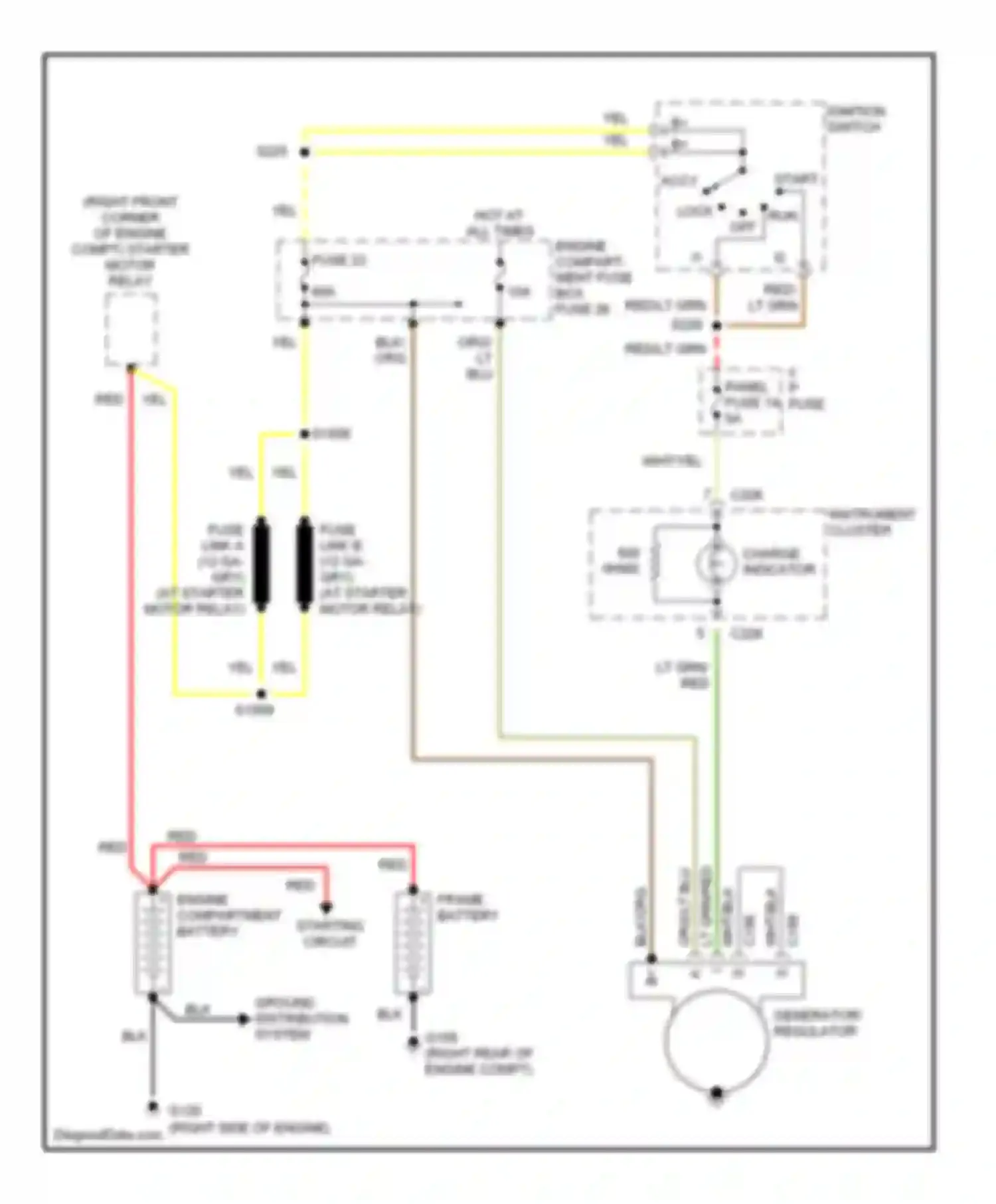 Econoline E350 Ford  (1997-1998): 7.3l di turbo diesel, charging circuit, without electric fuel
pump