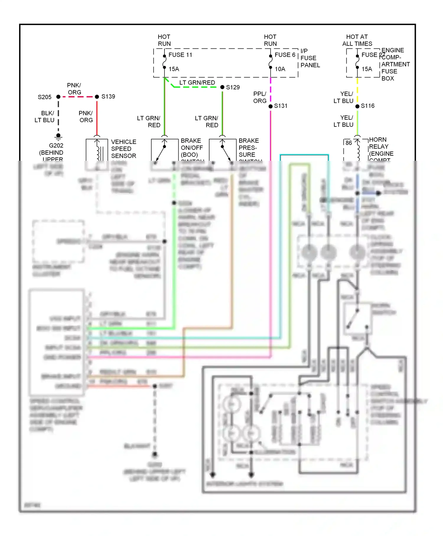 Ford Econoline E350  (1997-1998) accel set/ wiring diagram  (1 of 5)