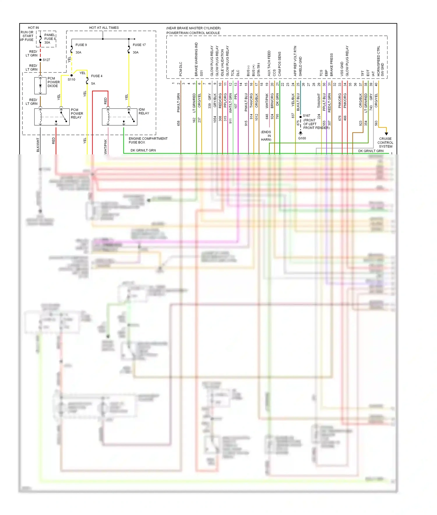 Ford Econoline E350  (1997-1998) app ref volt rtn wiring diagram  (1 of 2)