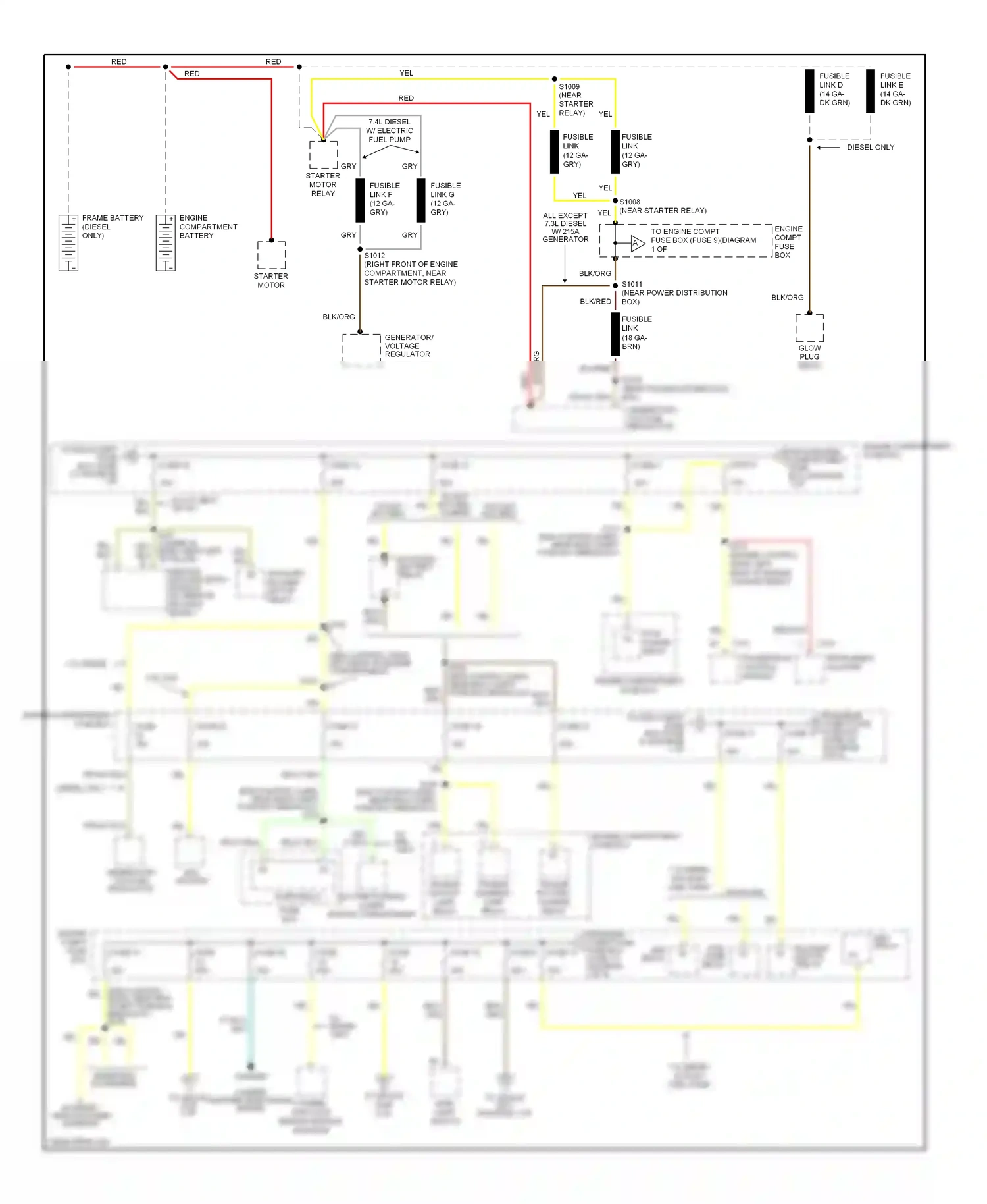 Ford Econoline E350  (1997-1998) main light switch wiring diagram  (7 of 12)